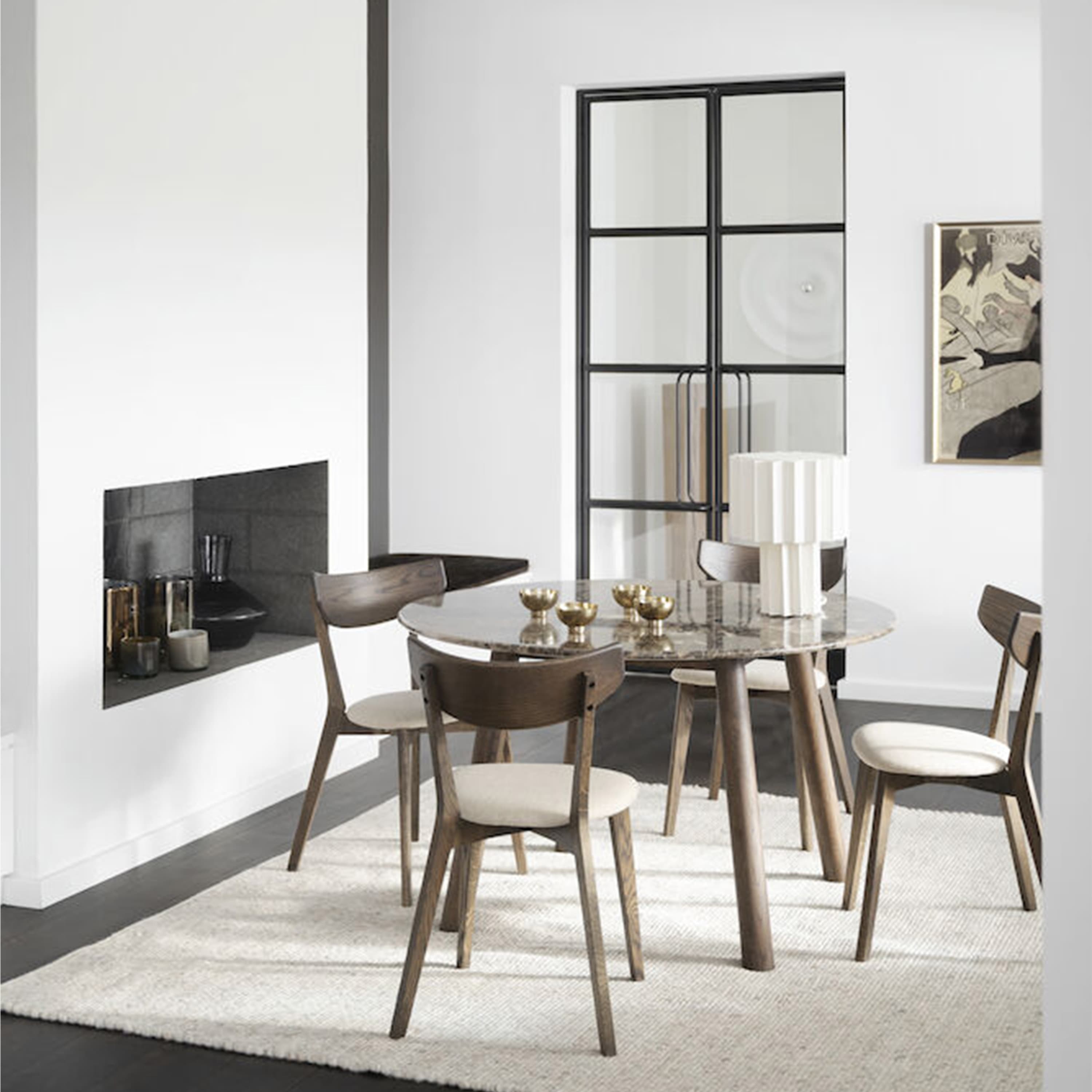 Ami Esszimmerstuhl Braun Eiche/Beige
