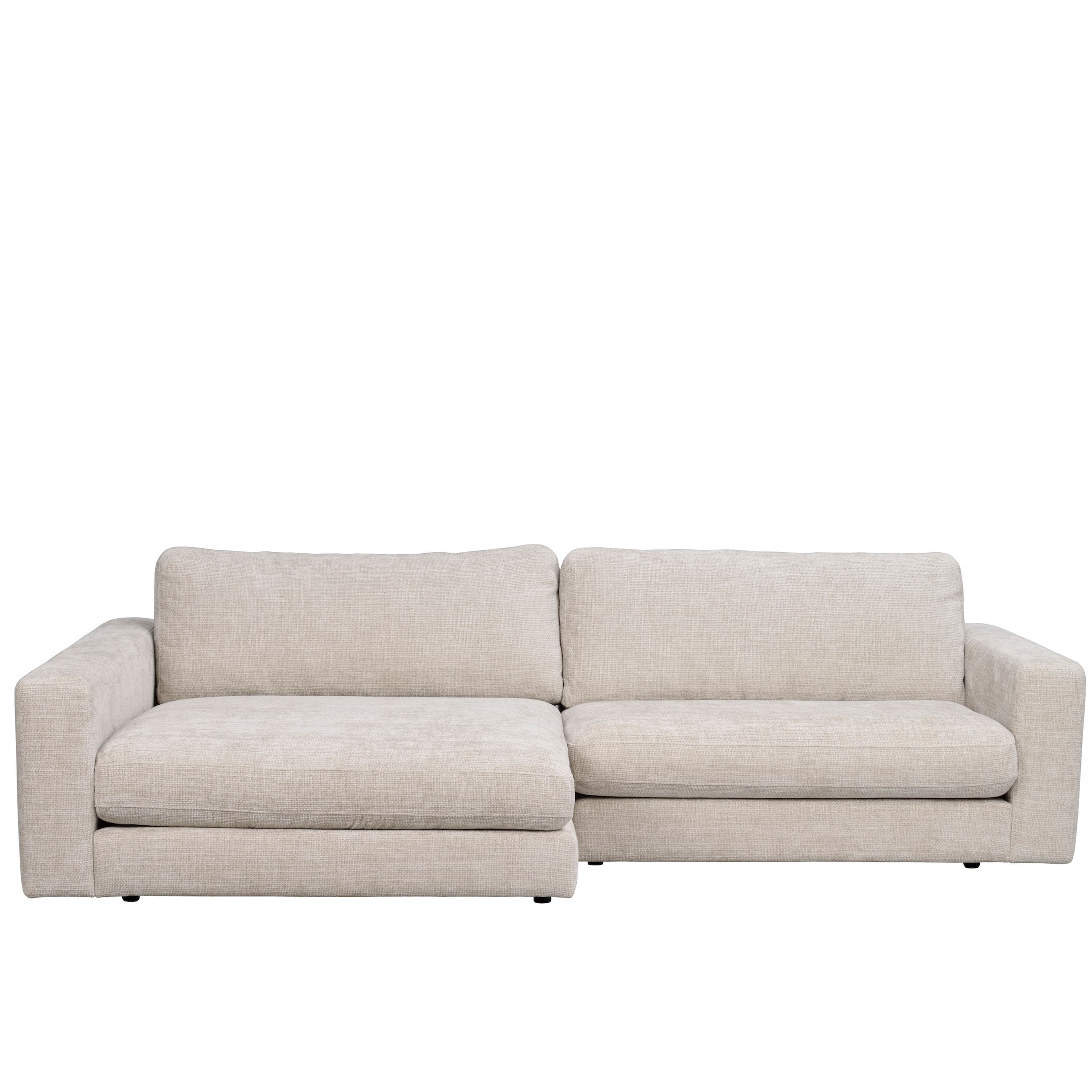 Duncan 3-Sitzer Sofa Chaiselongue Links Hellgrau