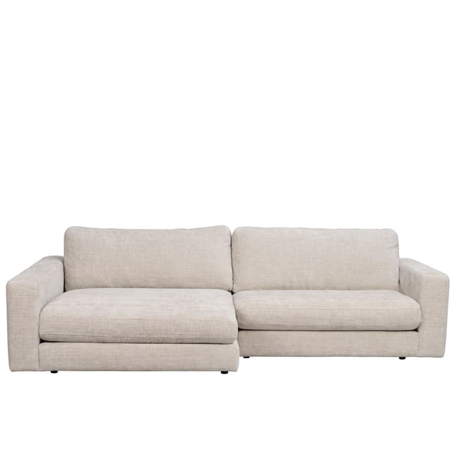 Duncan 3-Sitzer Sofa Chaiselongue Links Hellgrau