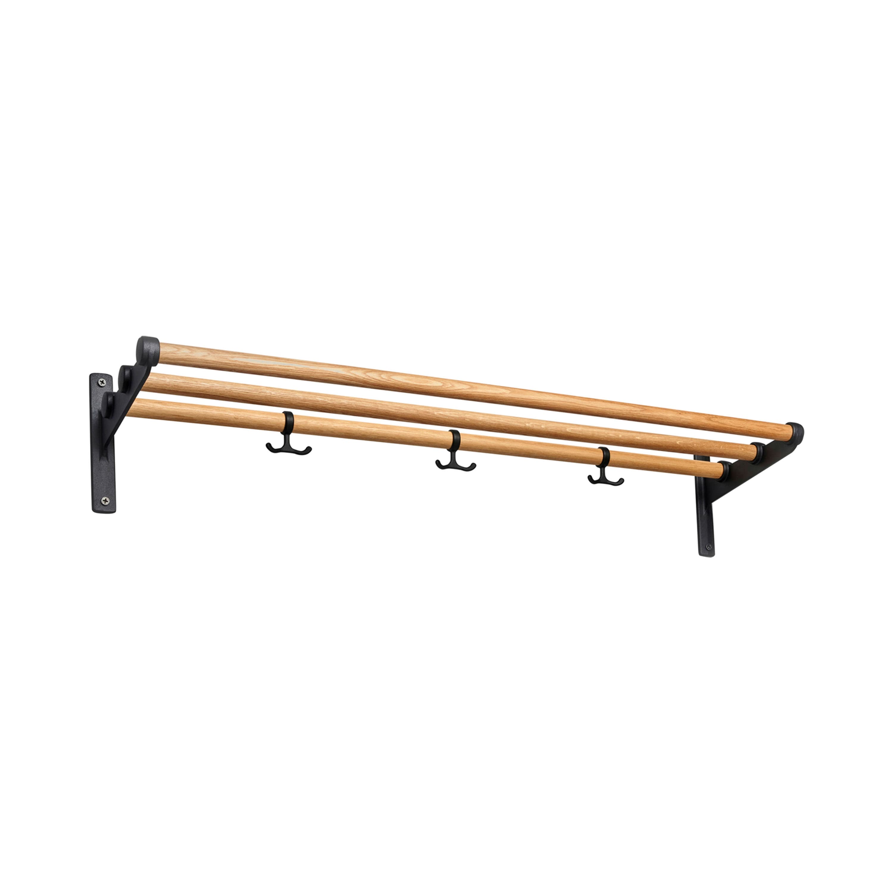 Nostalgi Hut-/Schuhablage Eiche/Schwarz 100cm