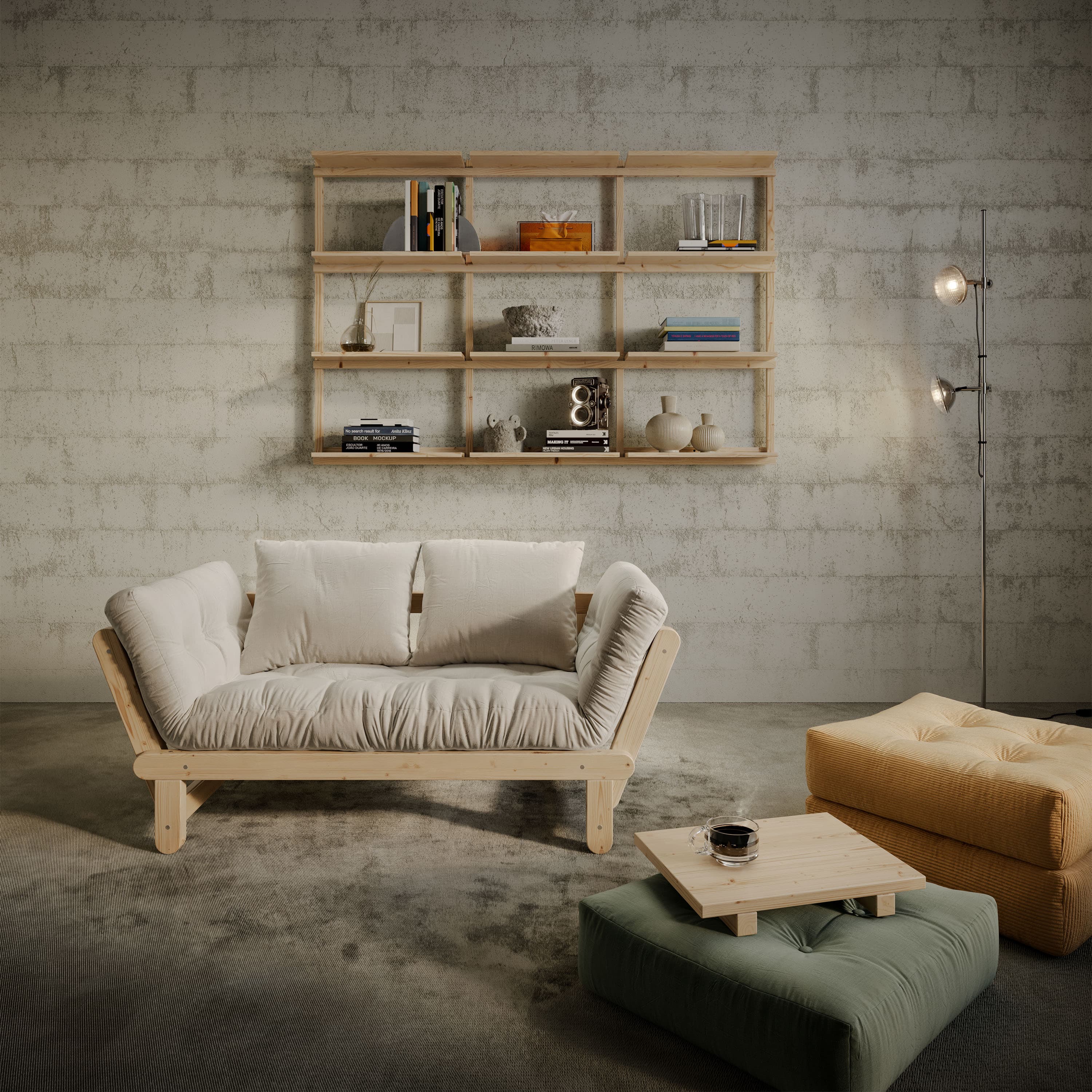 Beat Schlafsofa Natur/Beige 200cm