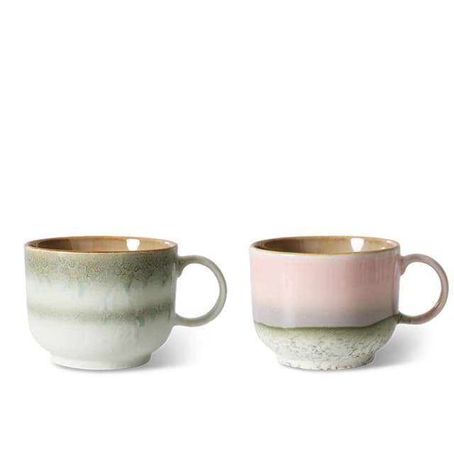 70s Ceramics Tea Cup Nova 2-pack