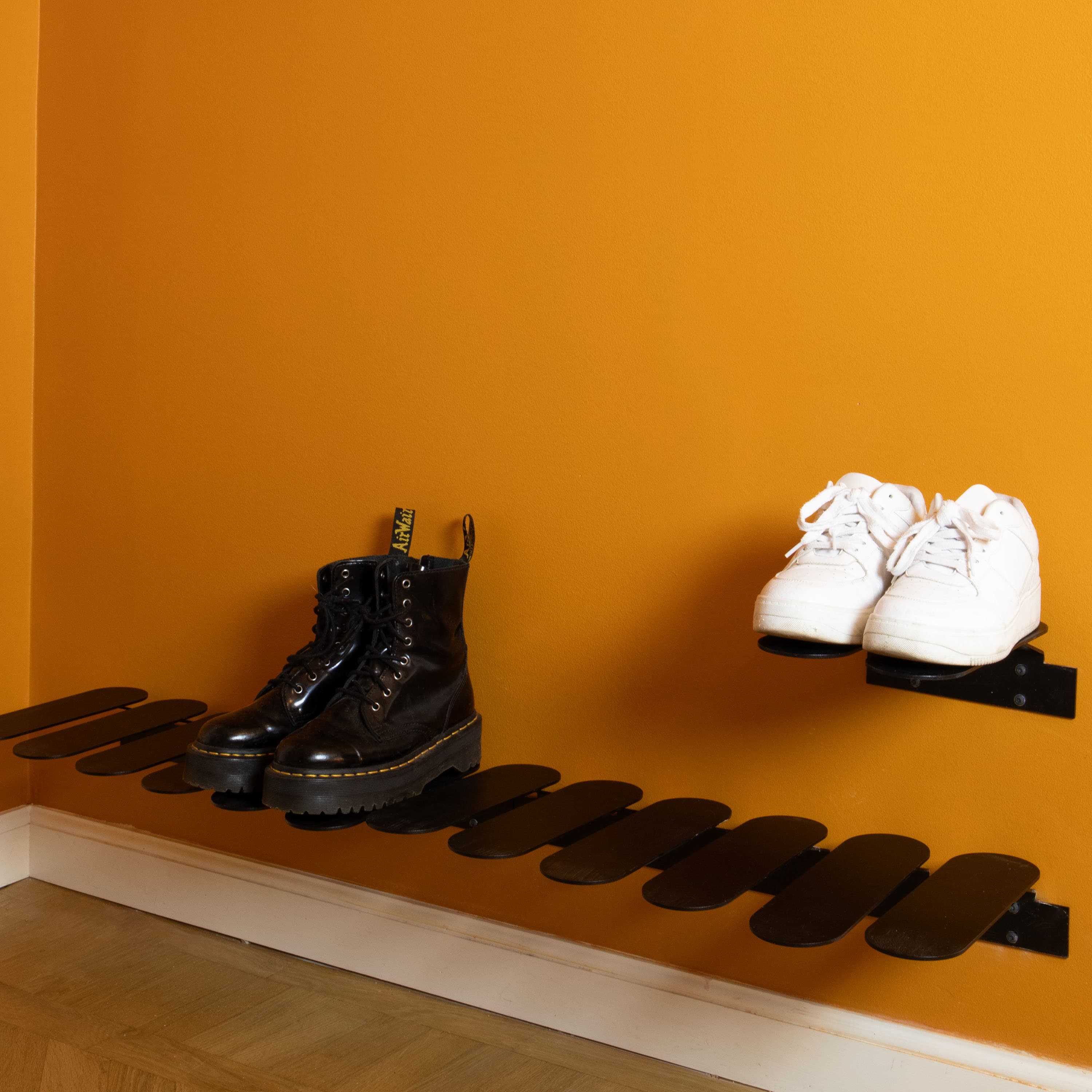 Step Shoe Rack Black Small