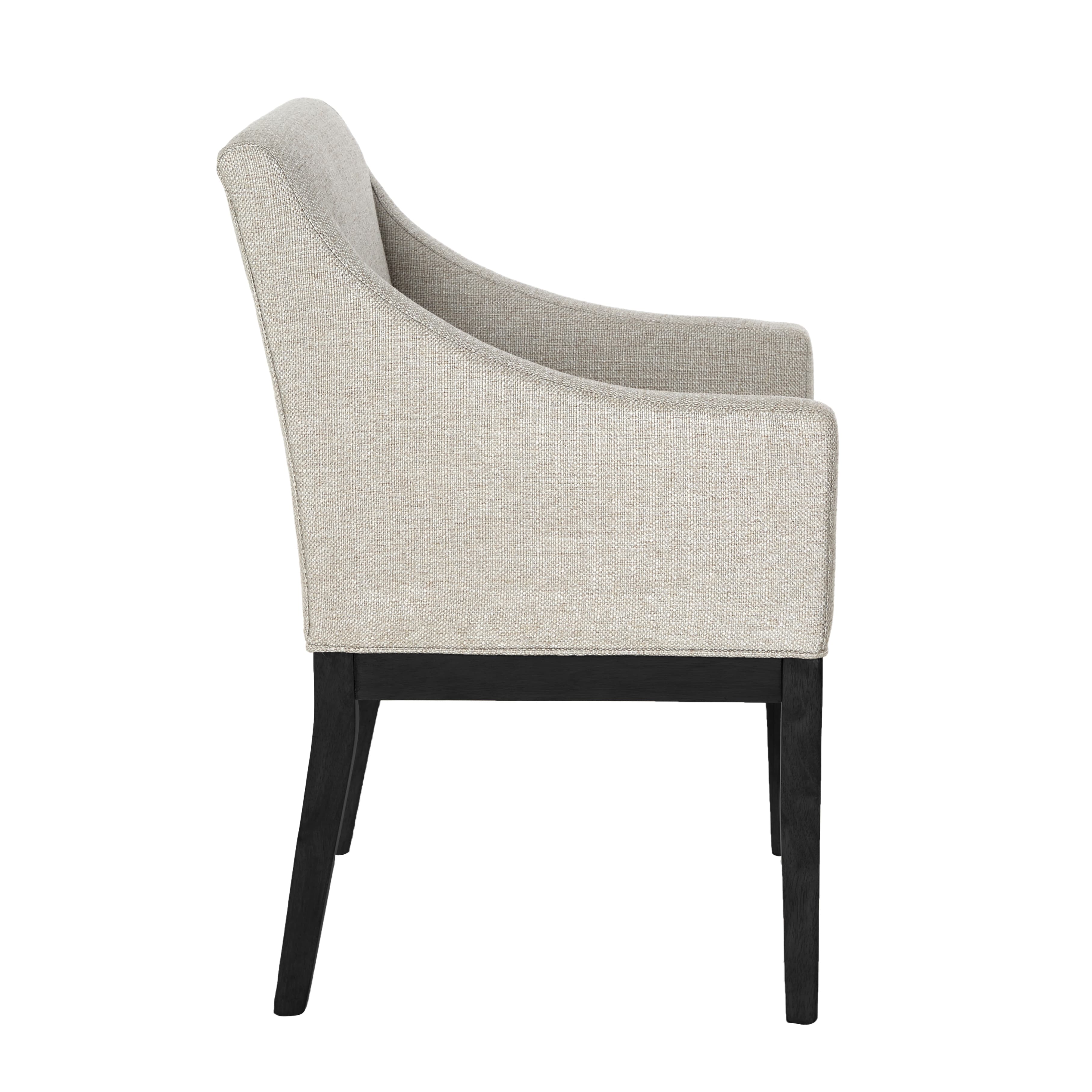 Sylvia Armlehnstuhl Beige/Schwarz