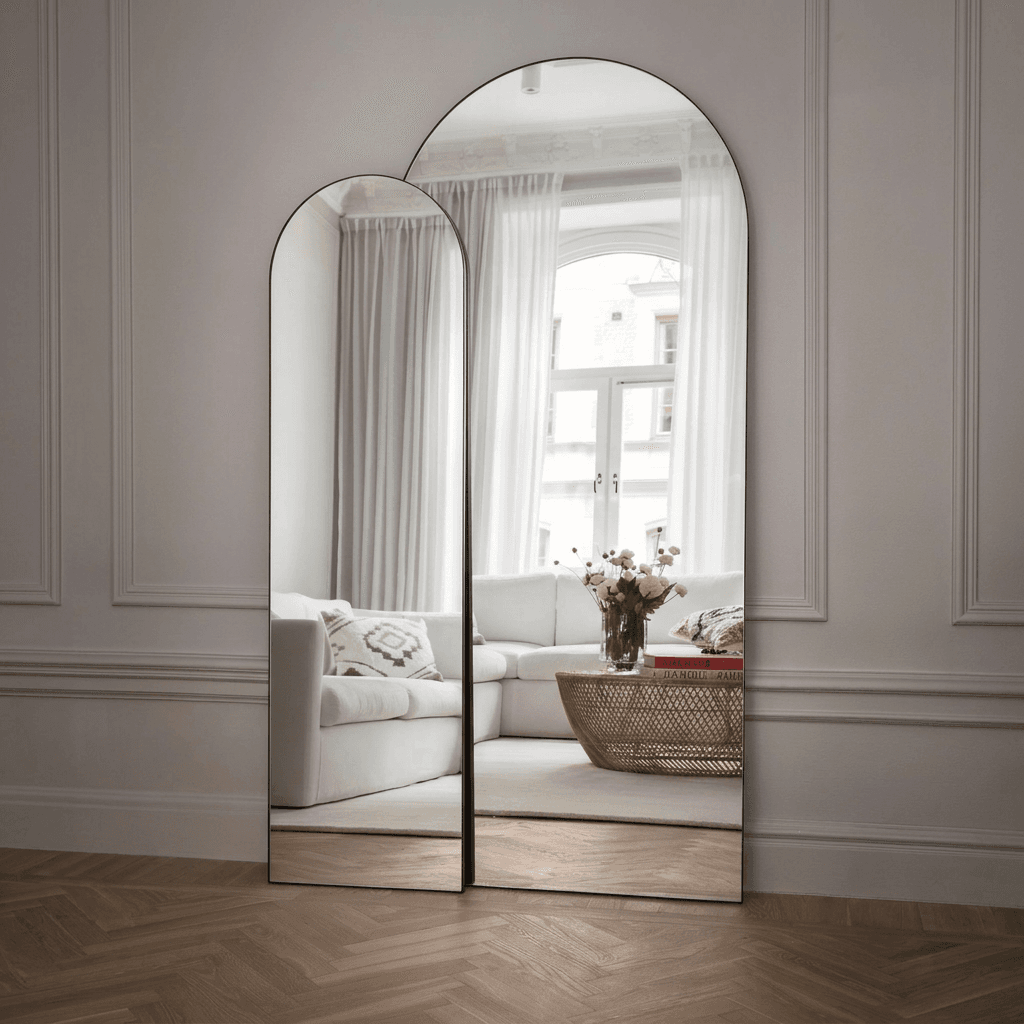 Arco Mirror Black 40x140