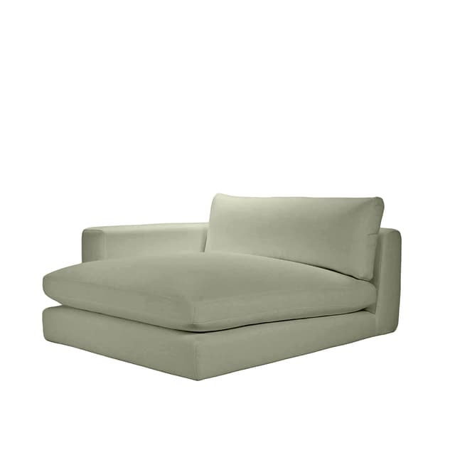 Capri 1,5-Sitzer-Chaiselongue-Modul mit linker Armlehne Green 142x155