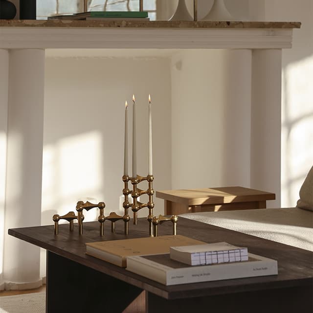 STOFF Nail Candle Holder Solid Brass
