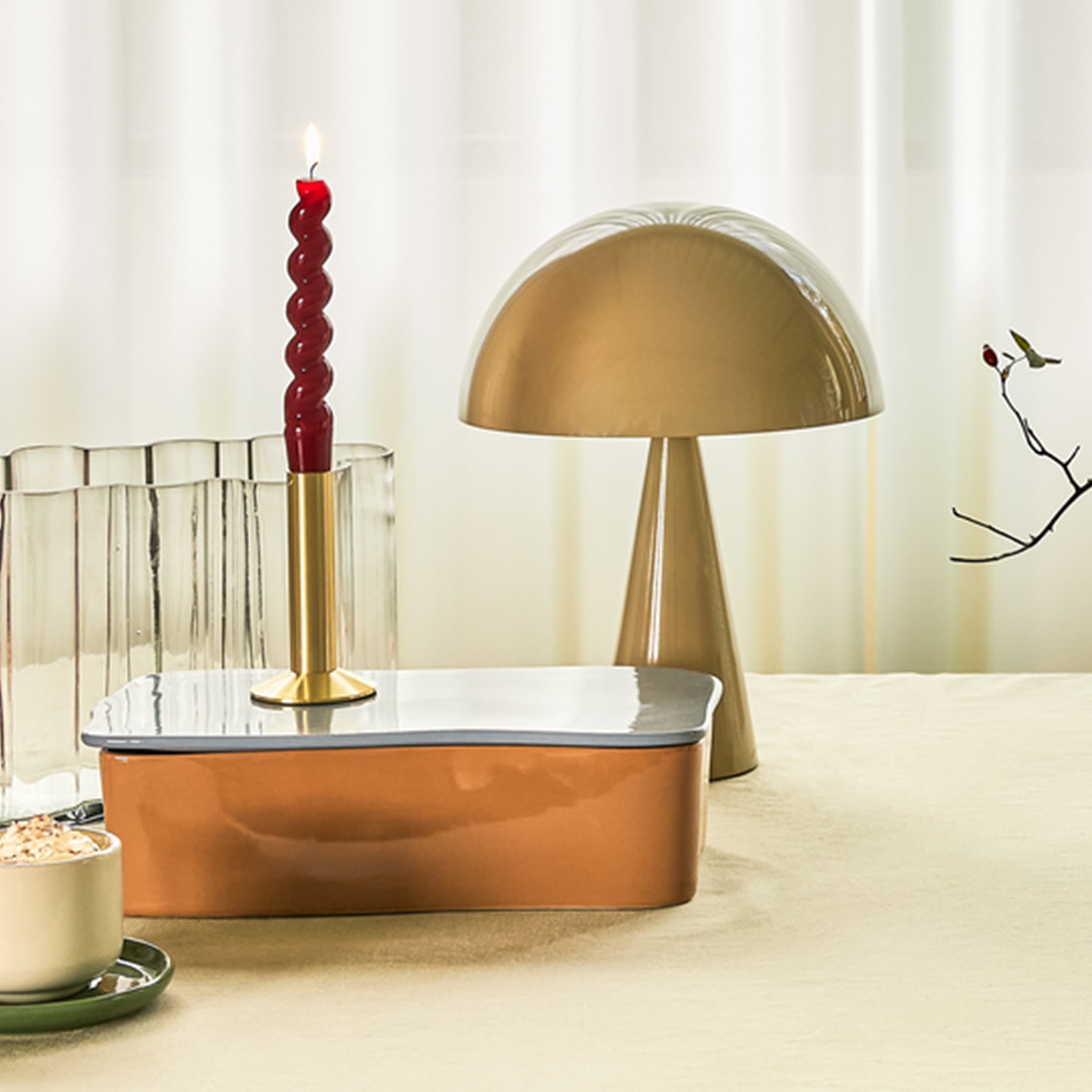 Mush Table Lamp Sand 33cm