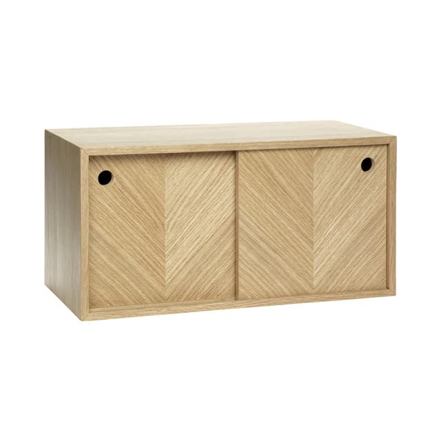 Herringbone Wall-Mounted Bedside Table FSC