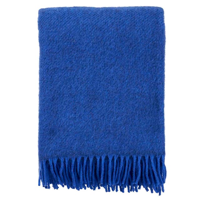 Gotland Wool Throw Blue