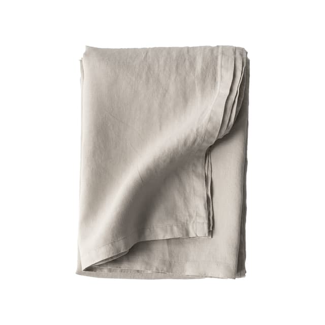 Leinentischdecke Warm Grey 145x270