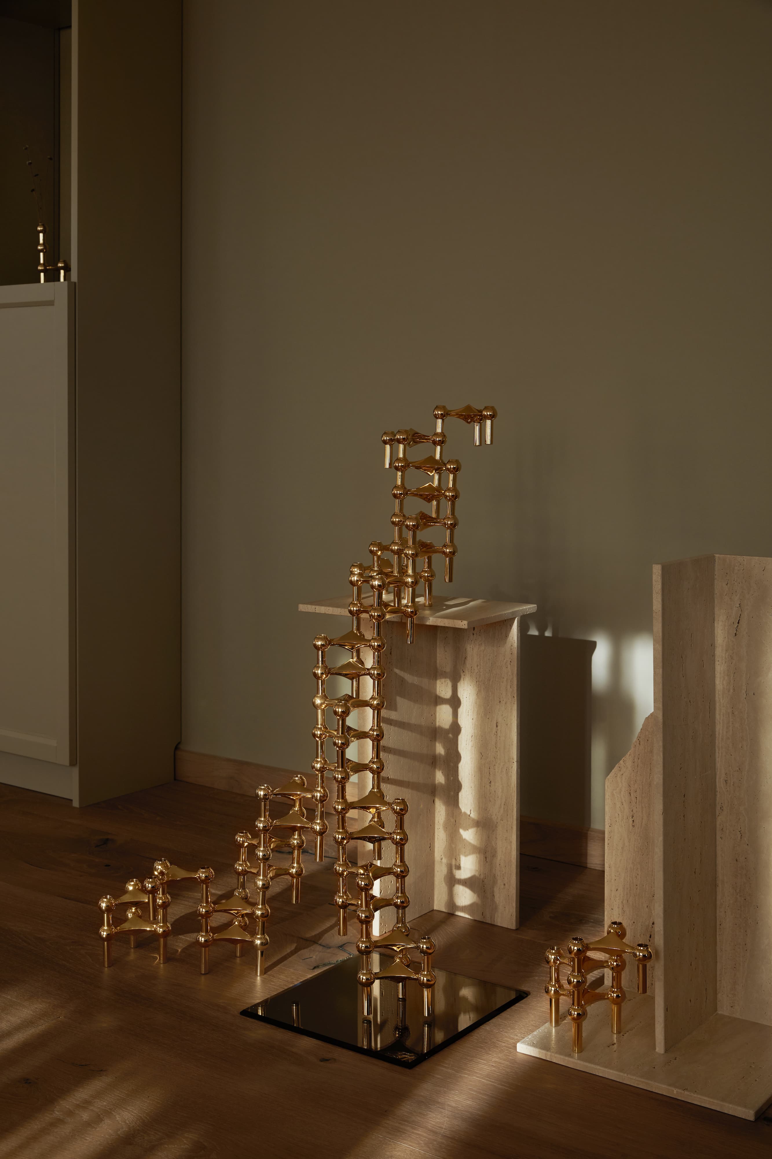 STOFF Nagel Leuchter Solid Brass 3er-pack