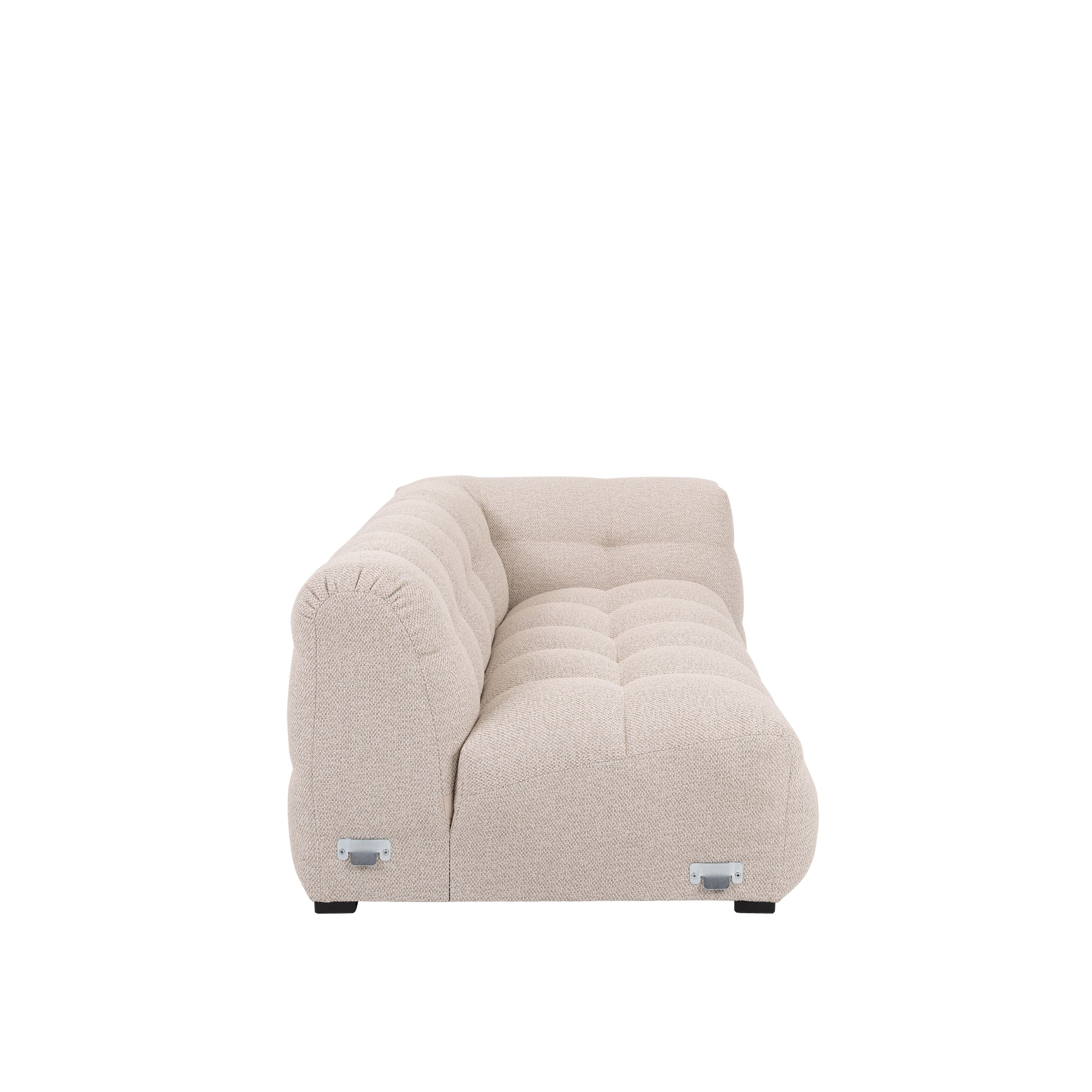 Billie 2-Sitzer Sofa Modul Rechts Armlehne Beige Bouclé 174cm