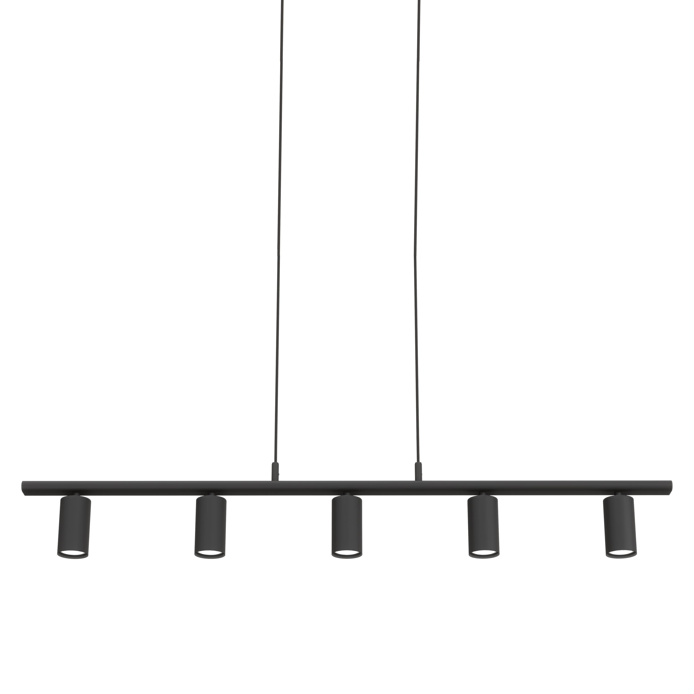 Lucy Pendel 5 Lampen Mattschwarz