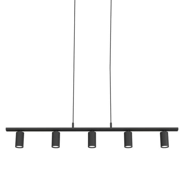 Lucy Pendel 5 Lampen Mattschwarz