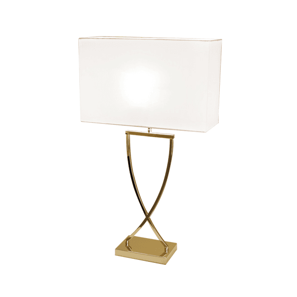 Omega Tischlampe Messing 52cm