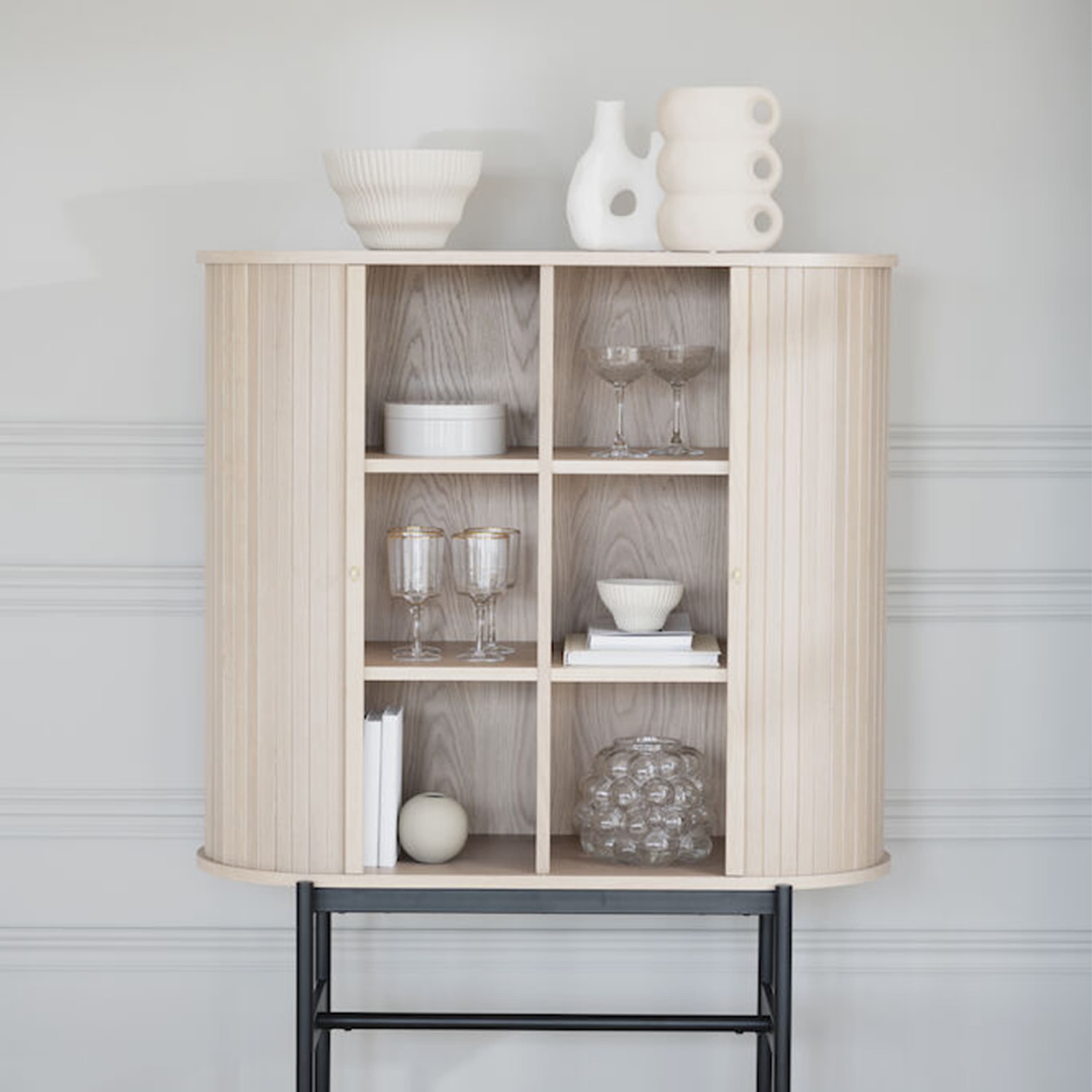 Haddington Cabinet White Pigmented/Black 102cm