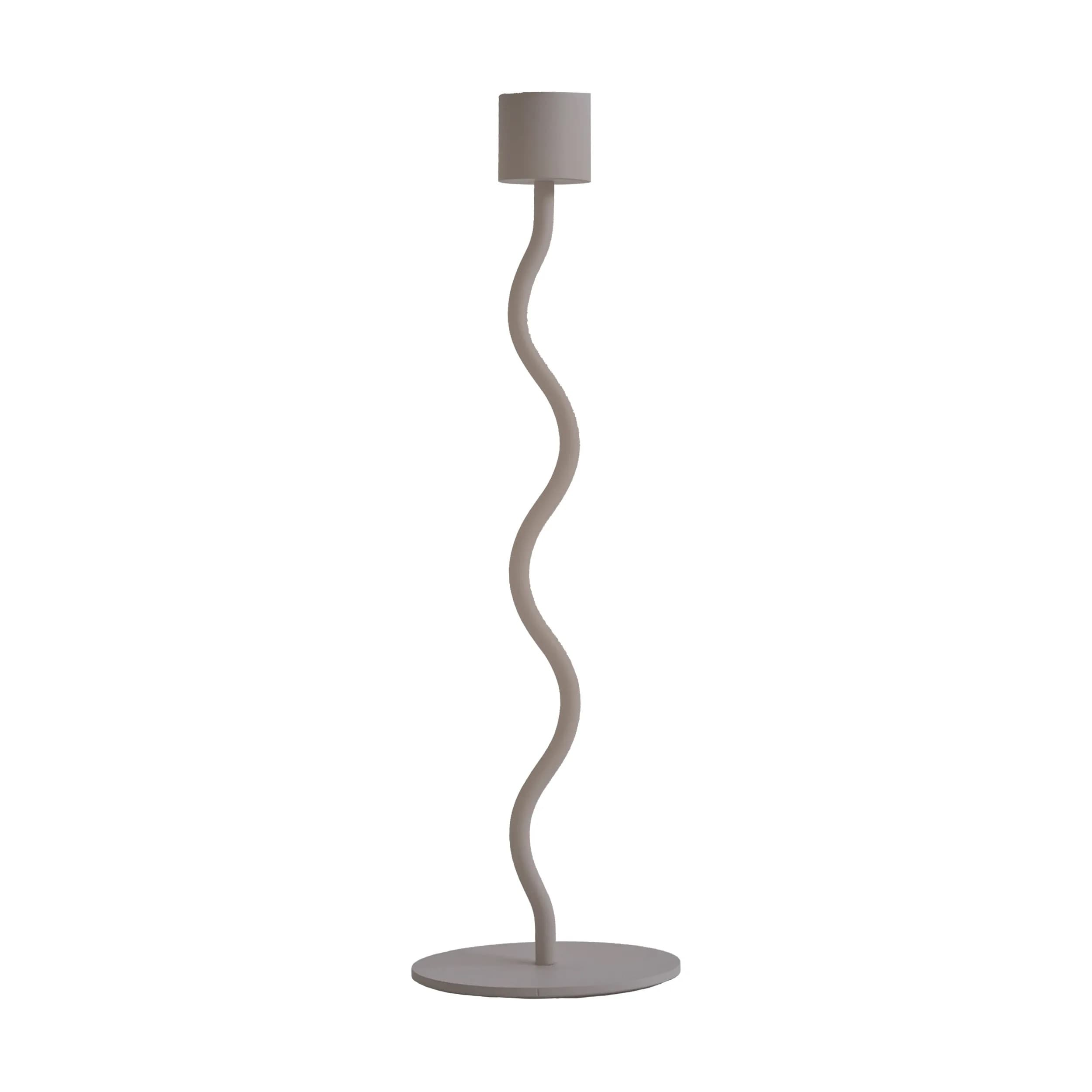 Curved Kerzenhalter Taupe 26cm