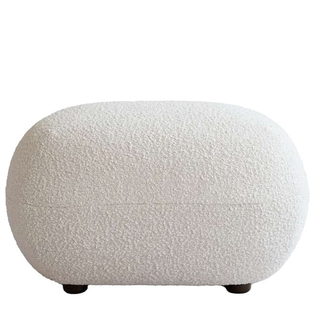 Toe Ottoman Fußhocker Off White 60x45
