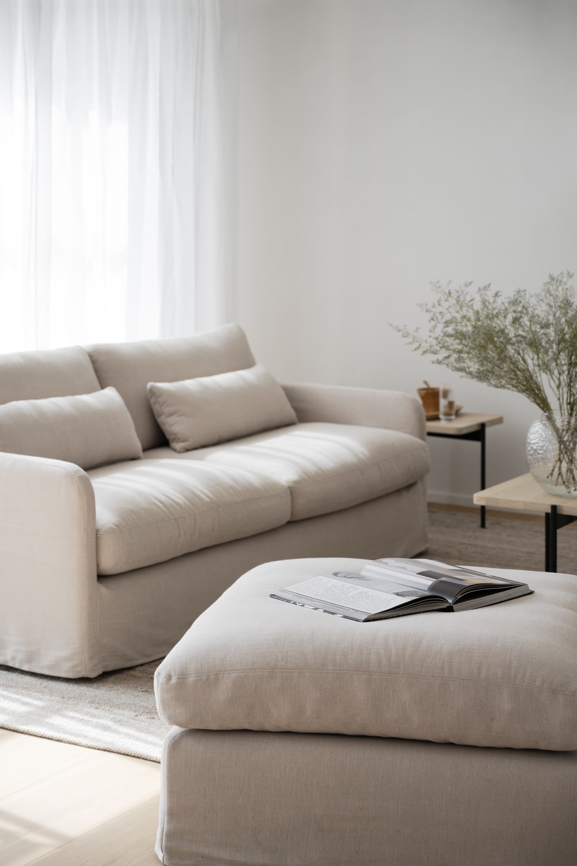 Peyton 3-sits Soffa Beige 213cm