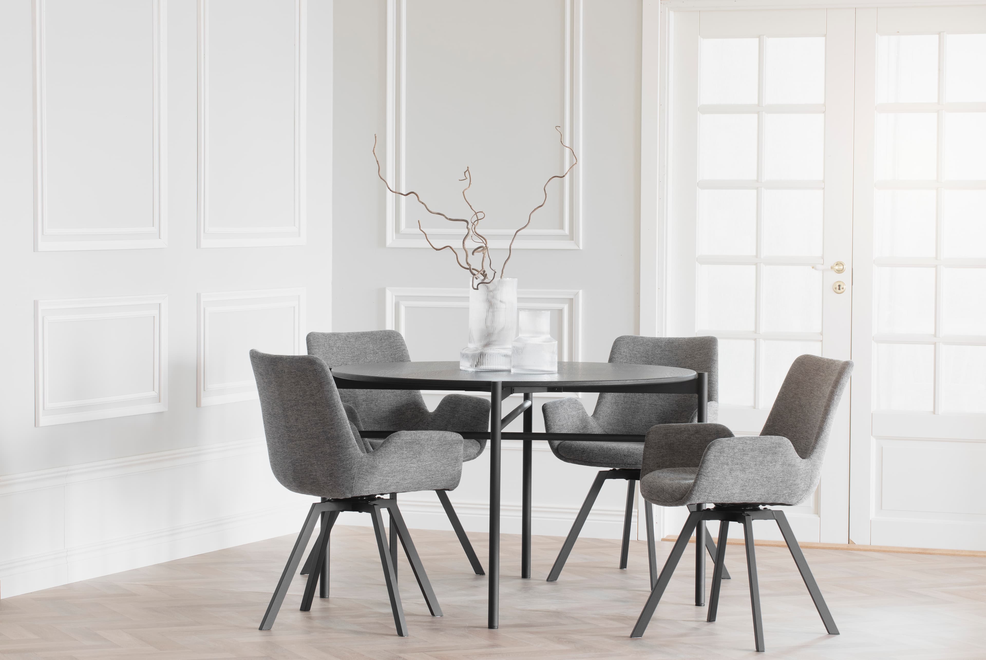 Norwell Dining Armchair Grey/Black