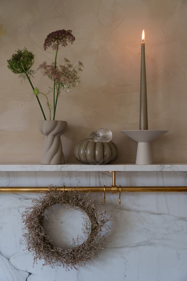 Twist Bulb Vase Sand 12cm