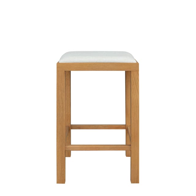 Claudia Bar Stool Oak/White