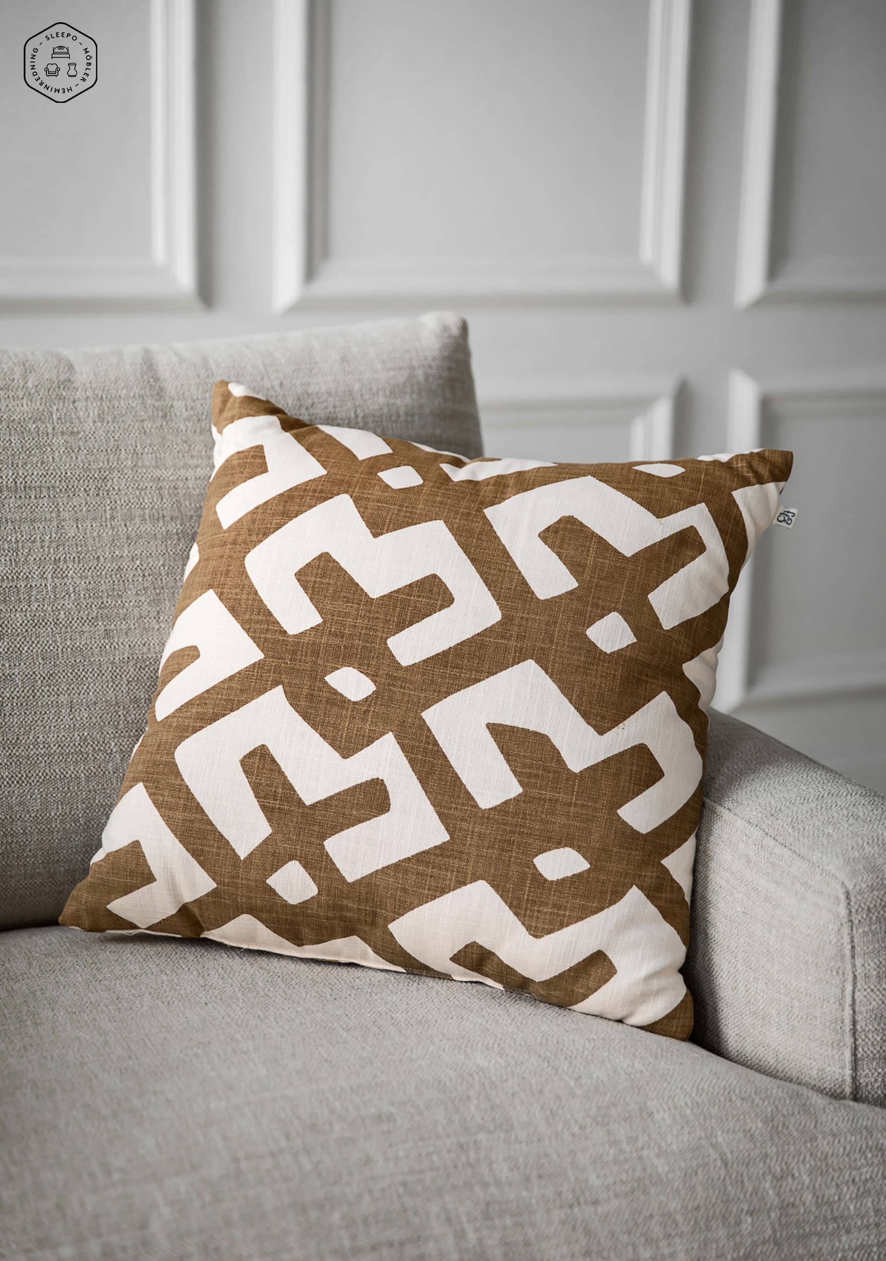 Dadra Outdoor Zierkissen Beige/Off-Weiß 50x50