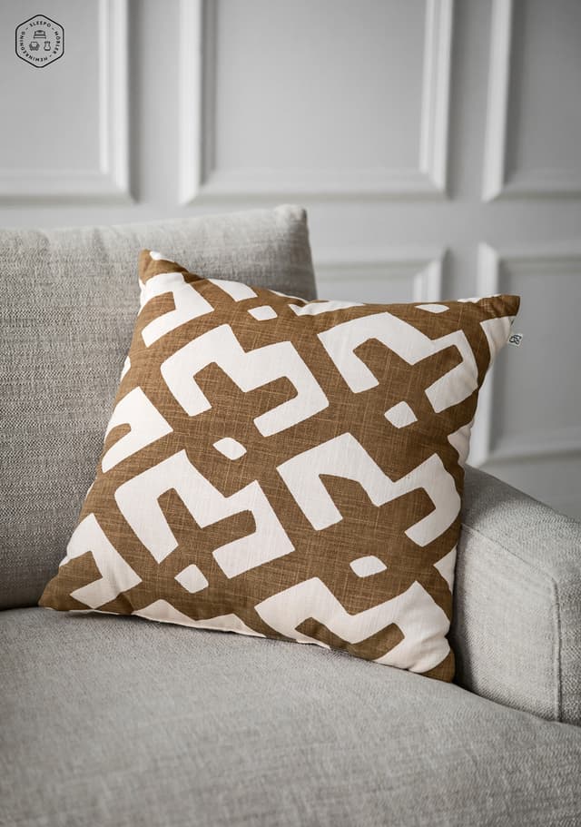 Dadra Outdoor Zierkissen Beige/Off-Weiß 50x50