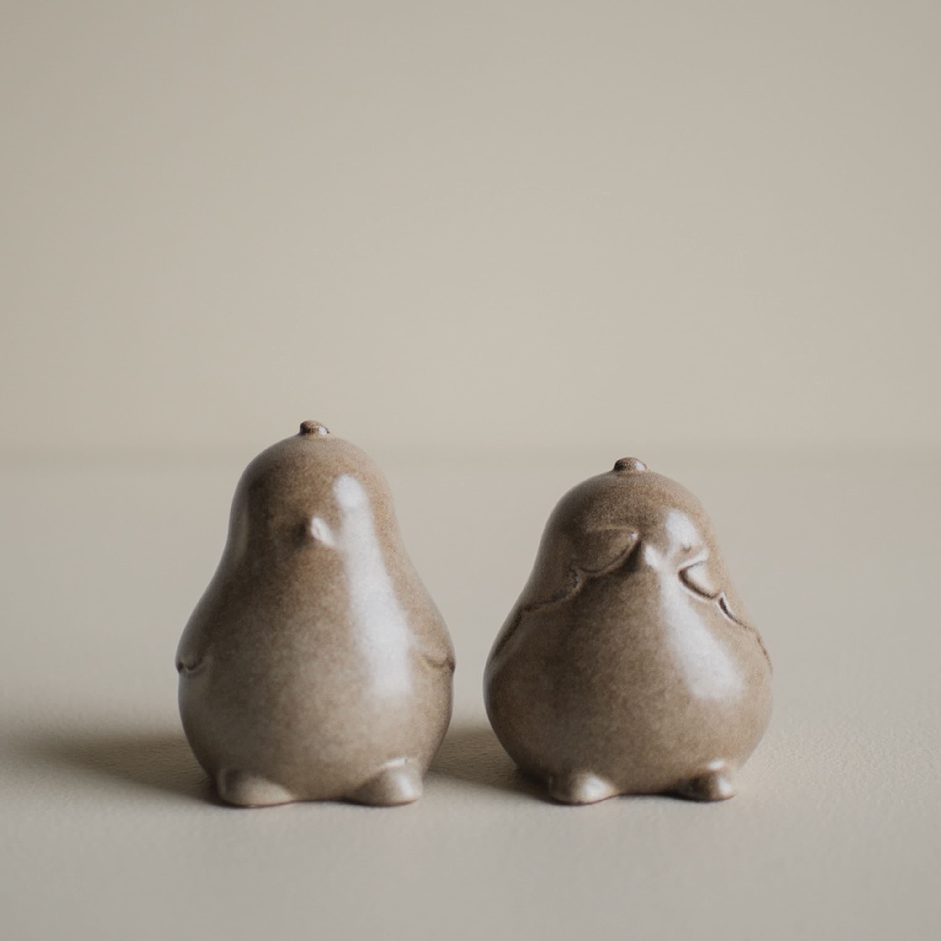 Chubby Chicken Dekoration Beige 2er-Set