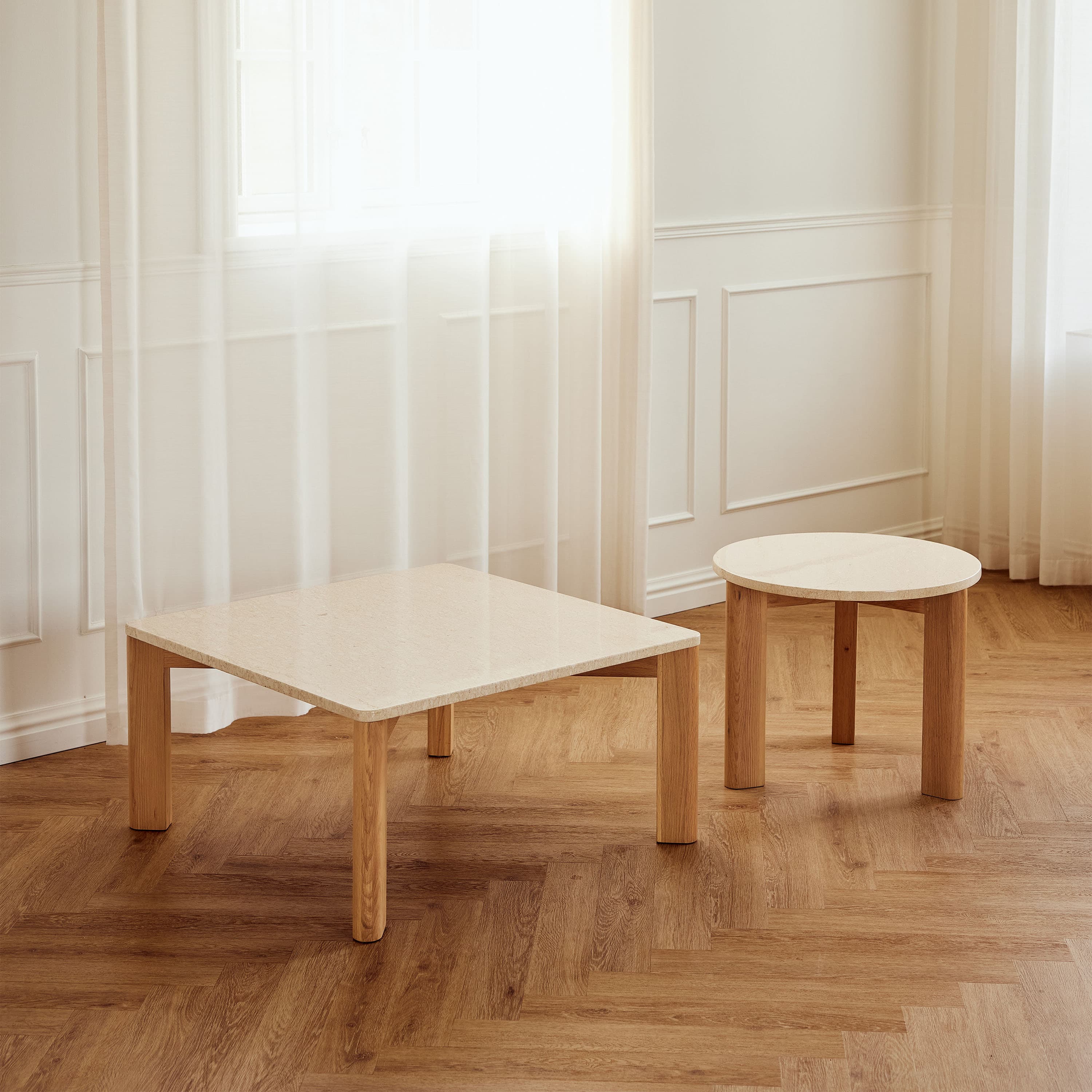Evoke Couchtisch Eiche 80x40