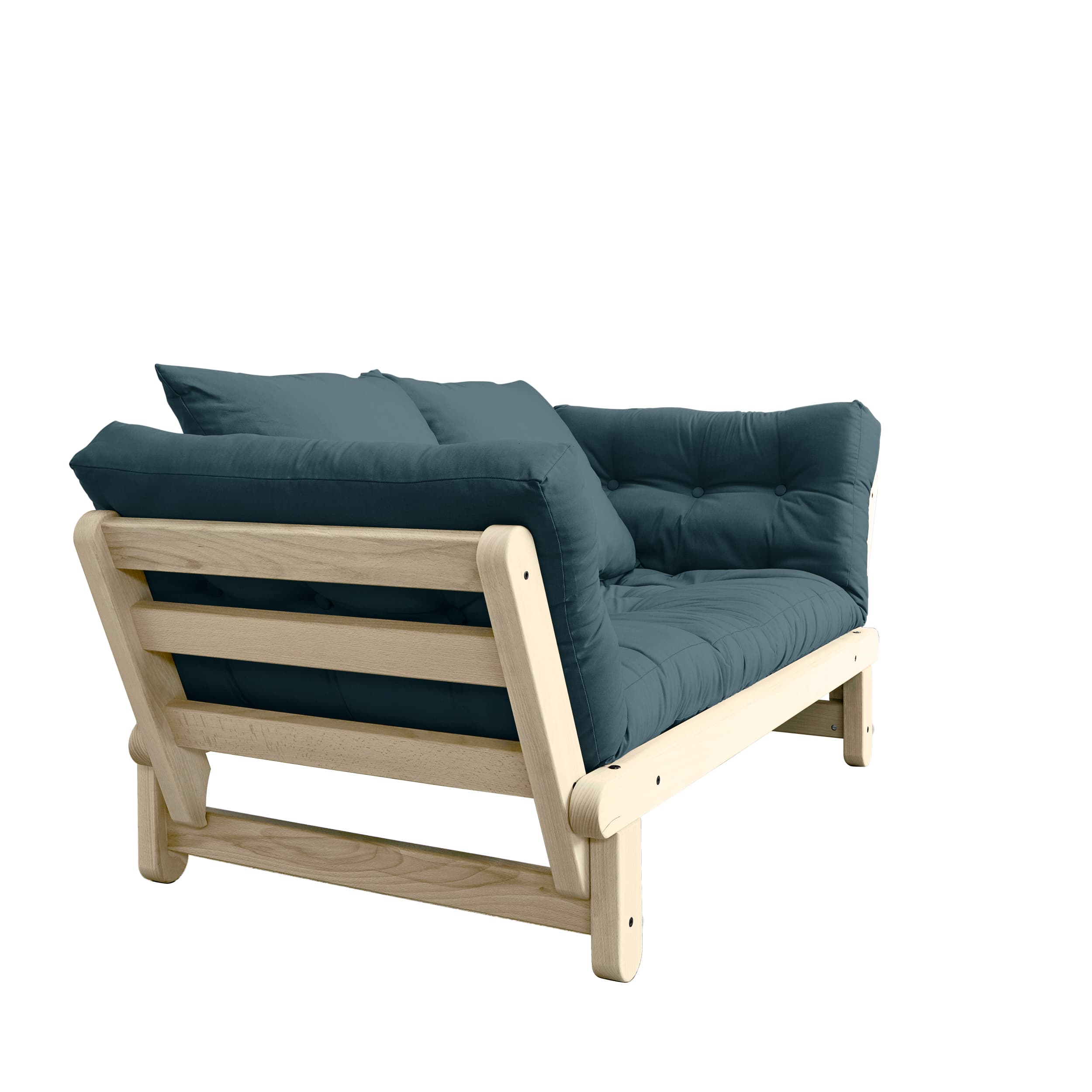 Beat Schlafsofa Natur/Petrol Blau 200cm