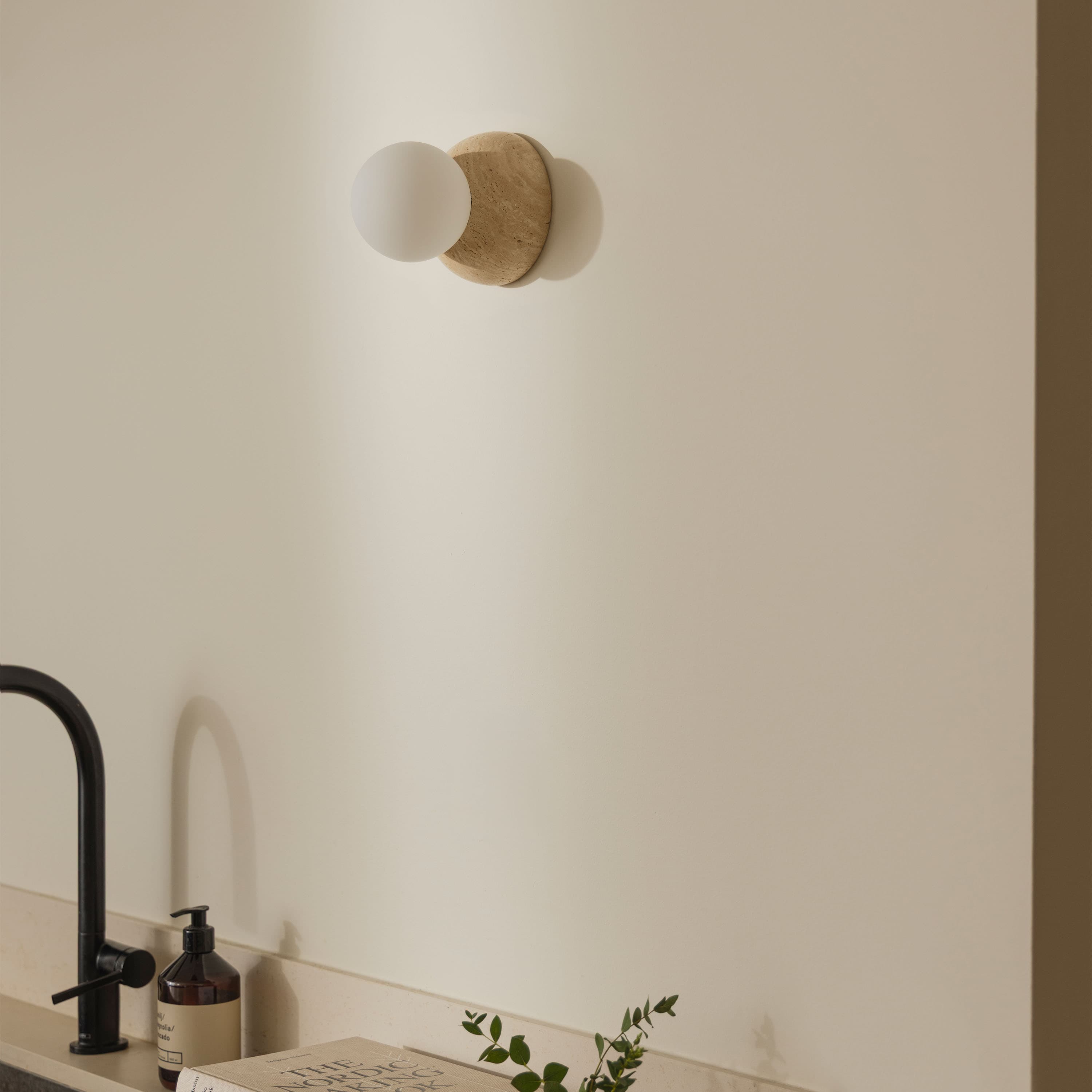 Torrano Wandlampe Beige/Weiß