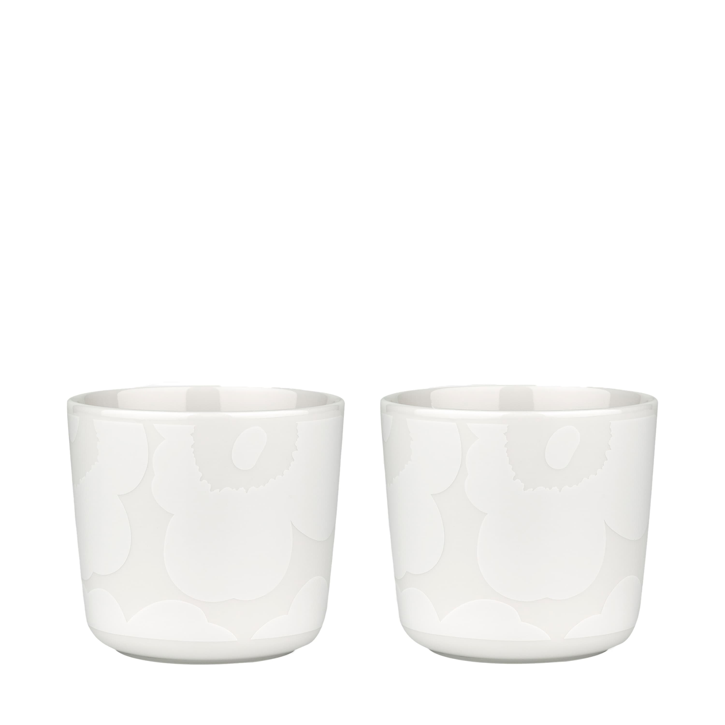 Oiva Alku Kaffeetasse Weiß/Elfenbein 2er-Pack