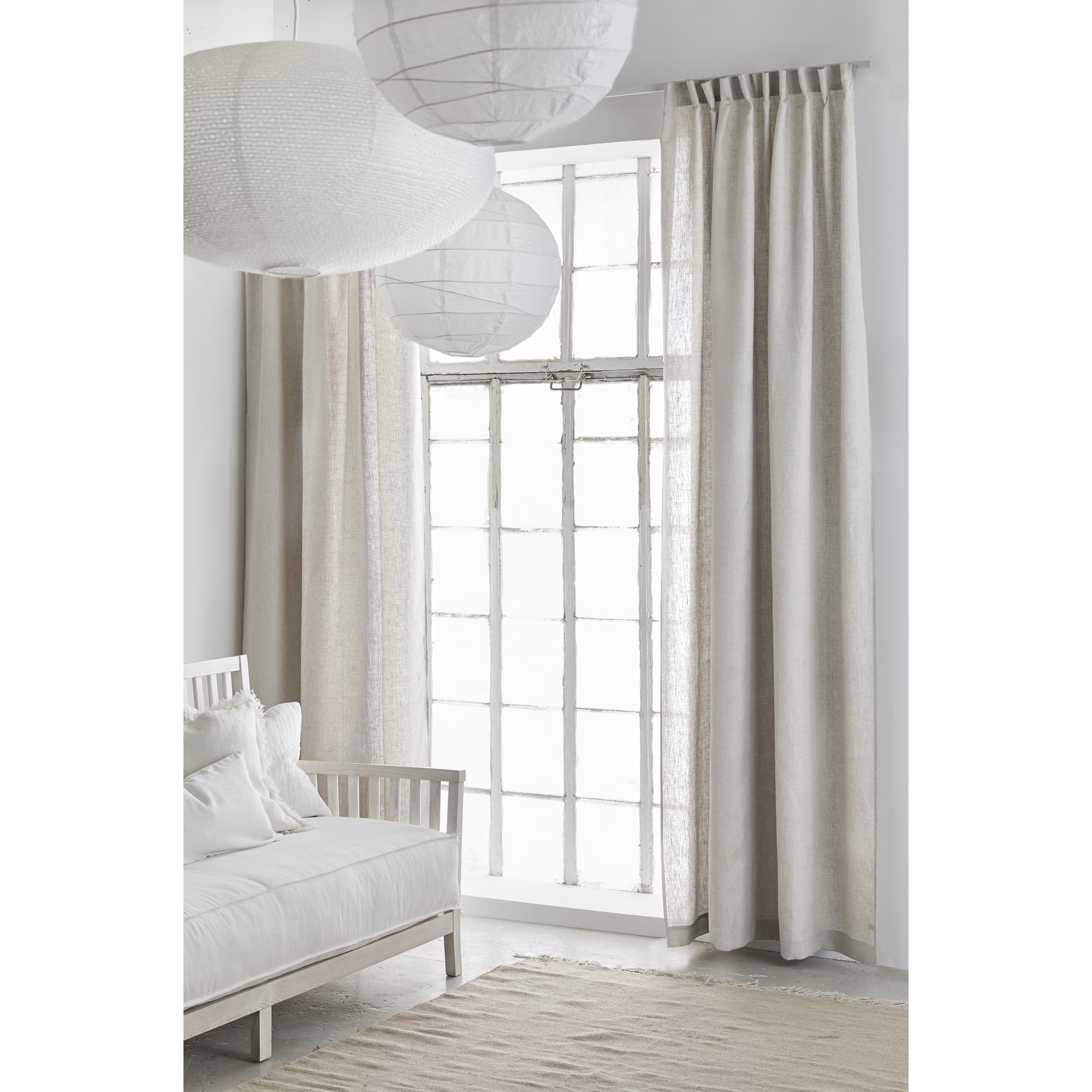 Twilight Curtain Length Linen Mist 140x290
