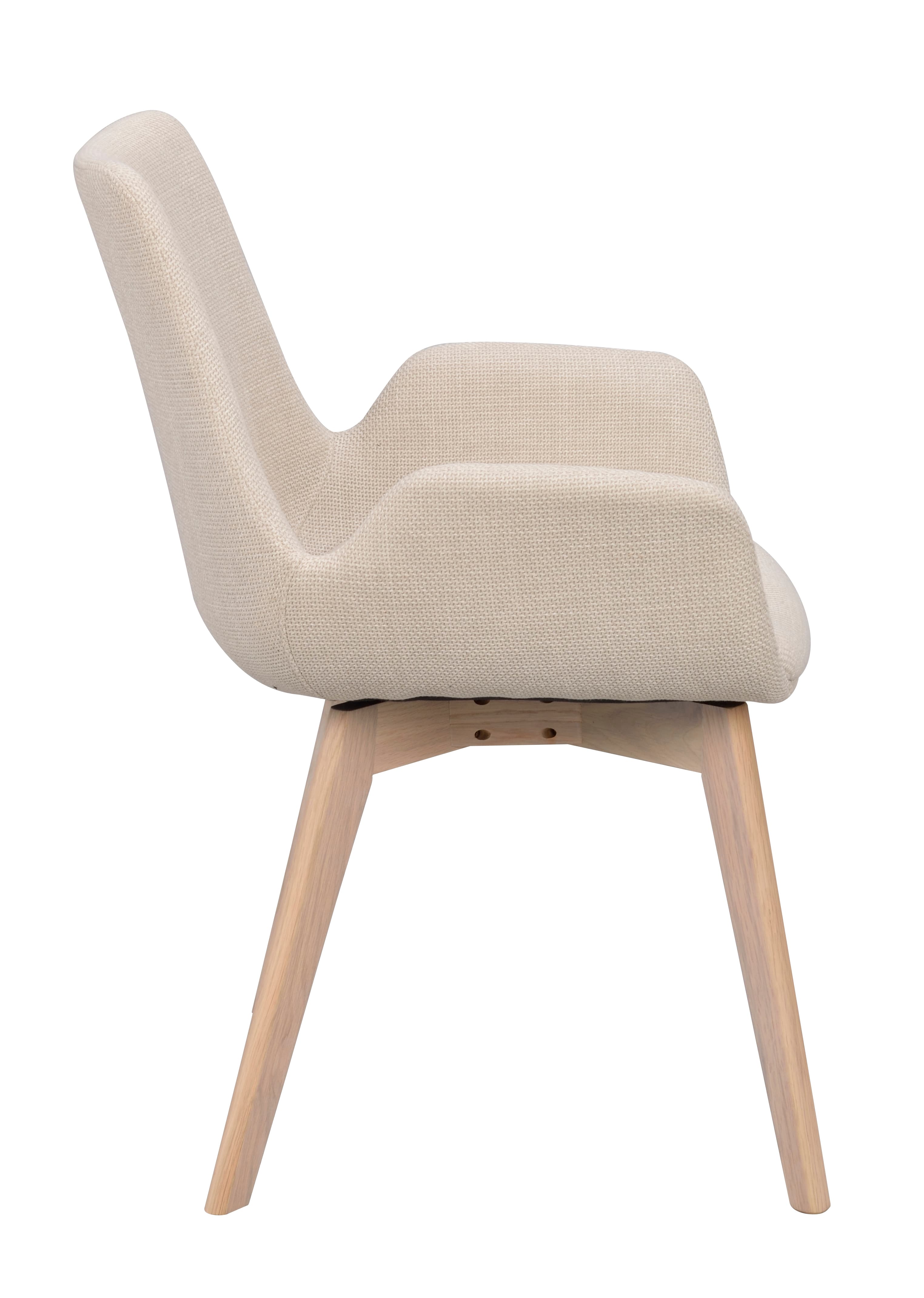 Drimsdale Dining Armchair Beige/White Washed