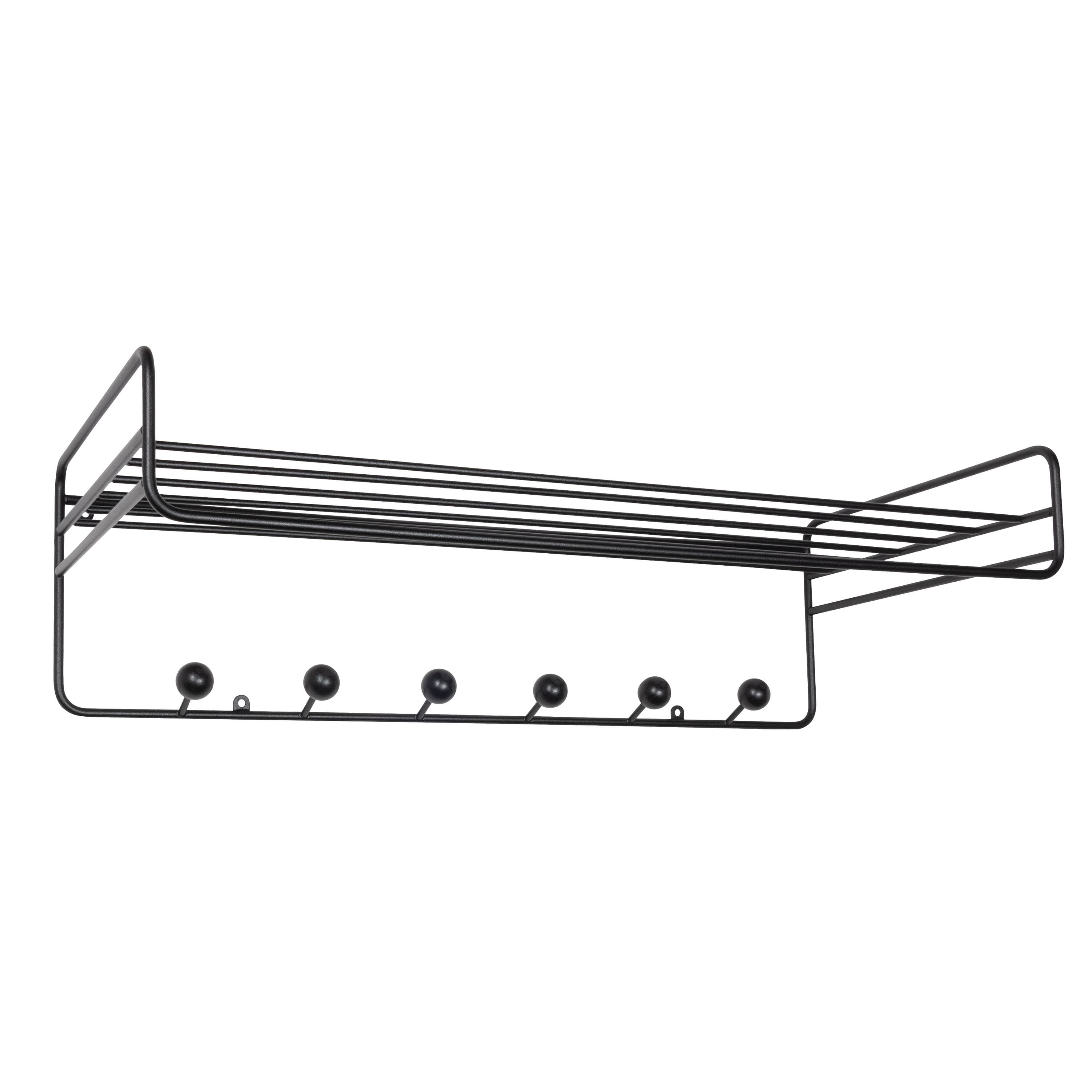 Bill Hat Rack Black 71cm