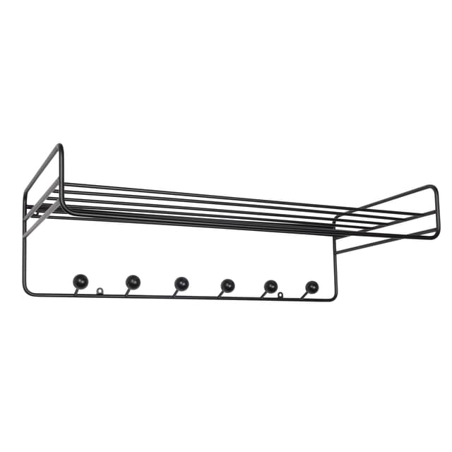 Bill Hat Rack Black/Walnut Hue 71cm