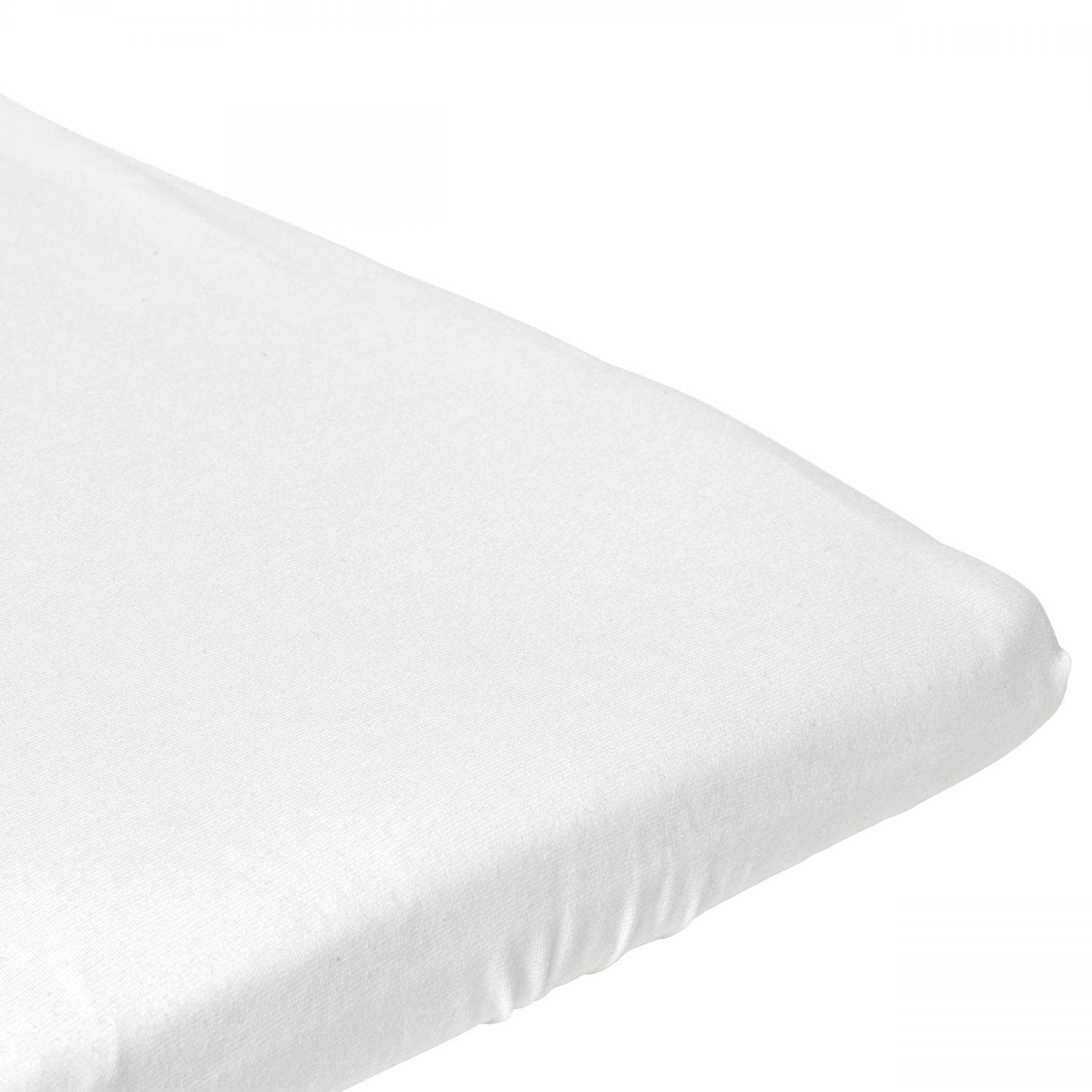 Organic Basic Formsyddes Spannbettlaken aus Jersey, Weiß, Wiege