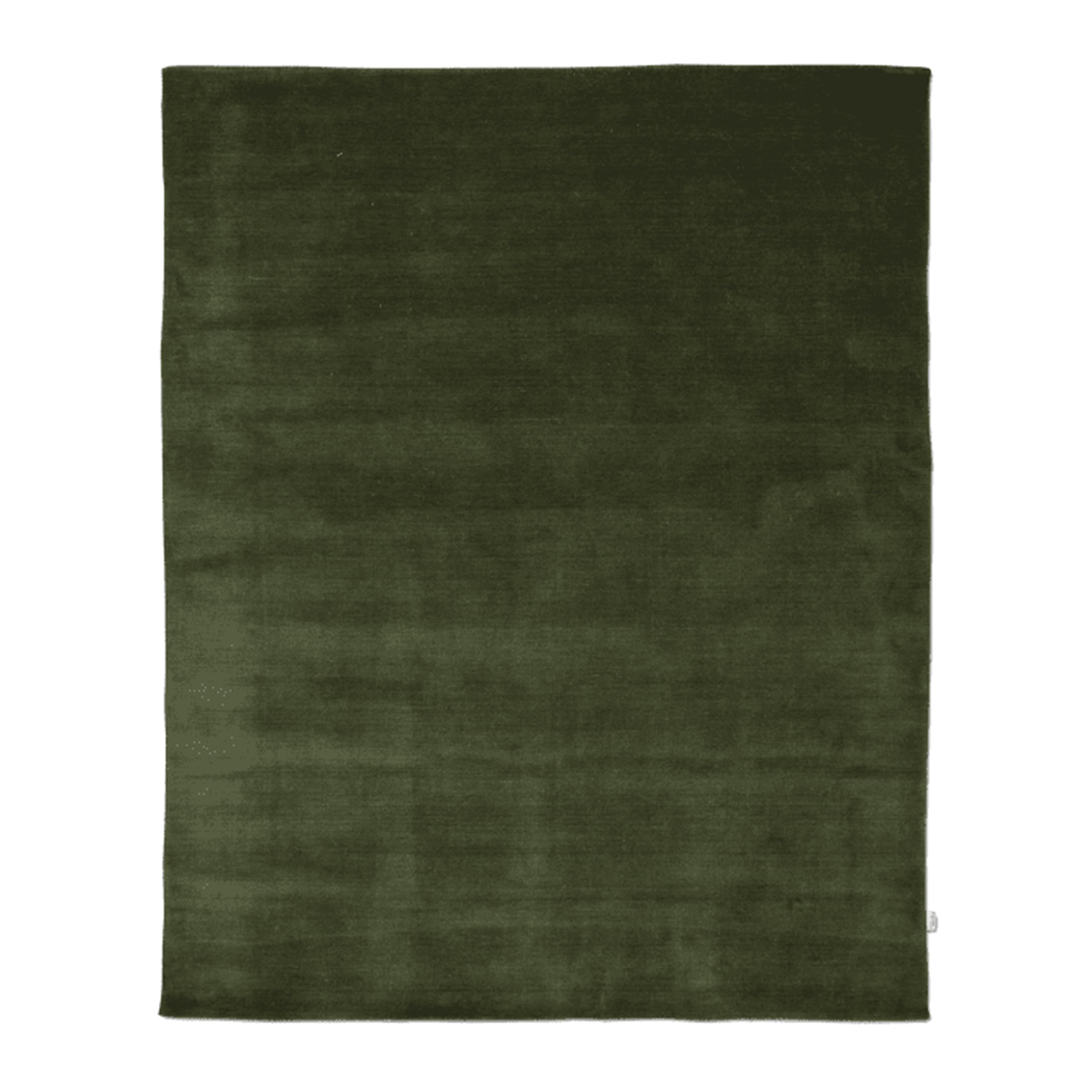 Solid Wollteppich Waldgrün 200x300