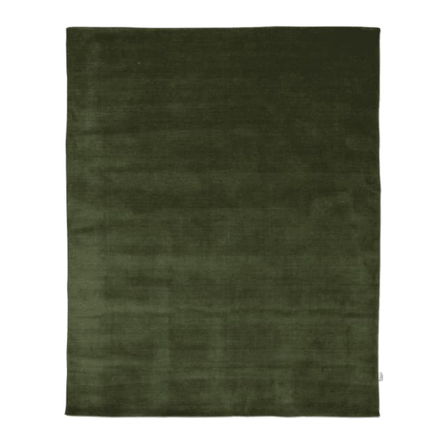 Solid Wollteppich Waldgrün 200x300