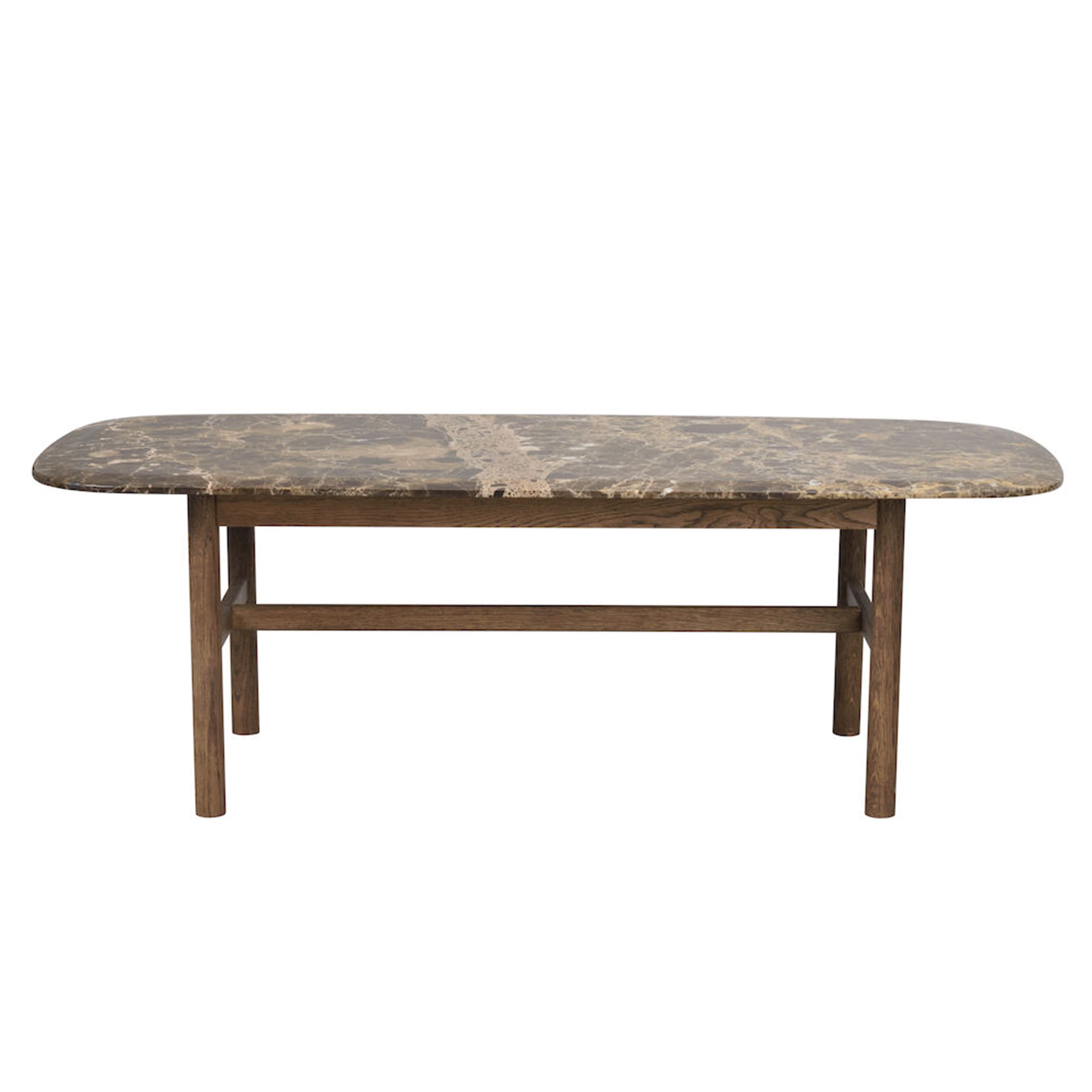 Hammond Couchtisch aus brauner Eiche/braunem Marmor 135x62