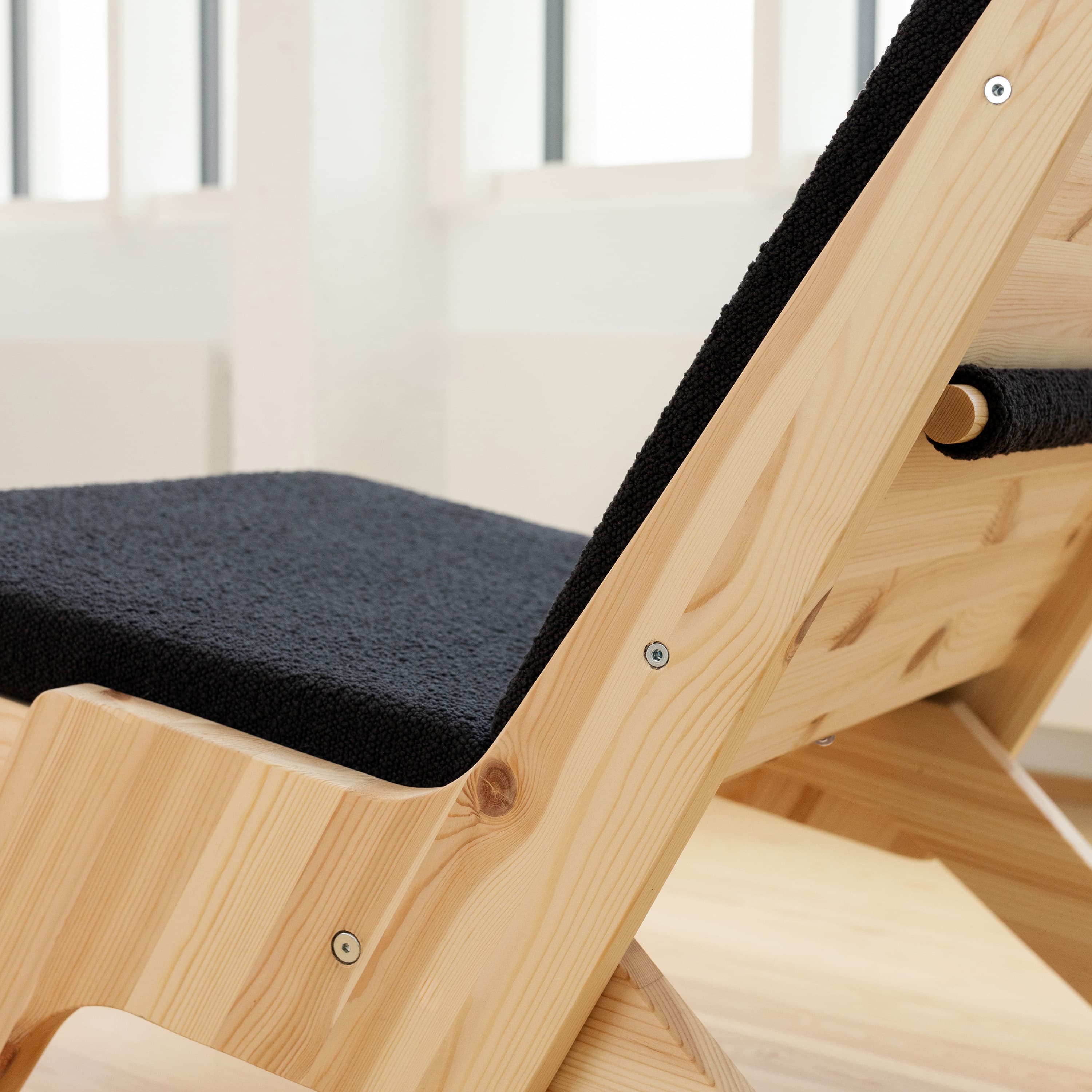 Sway Sessel Natur/Midnight Grey