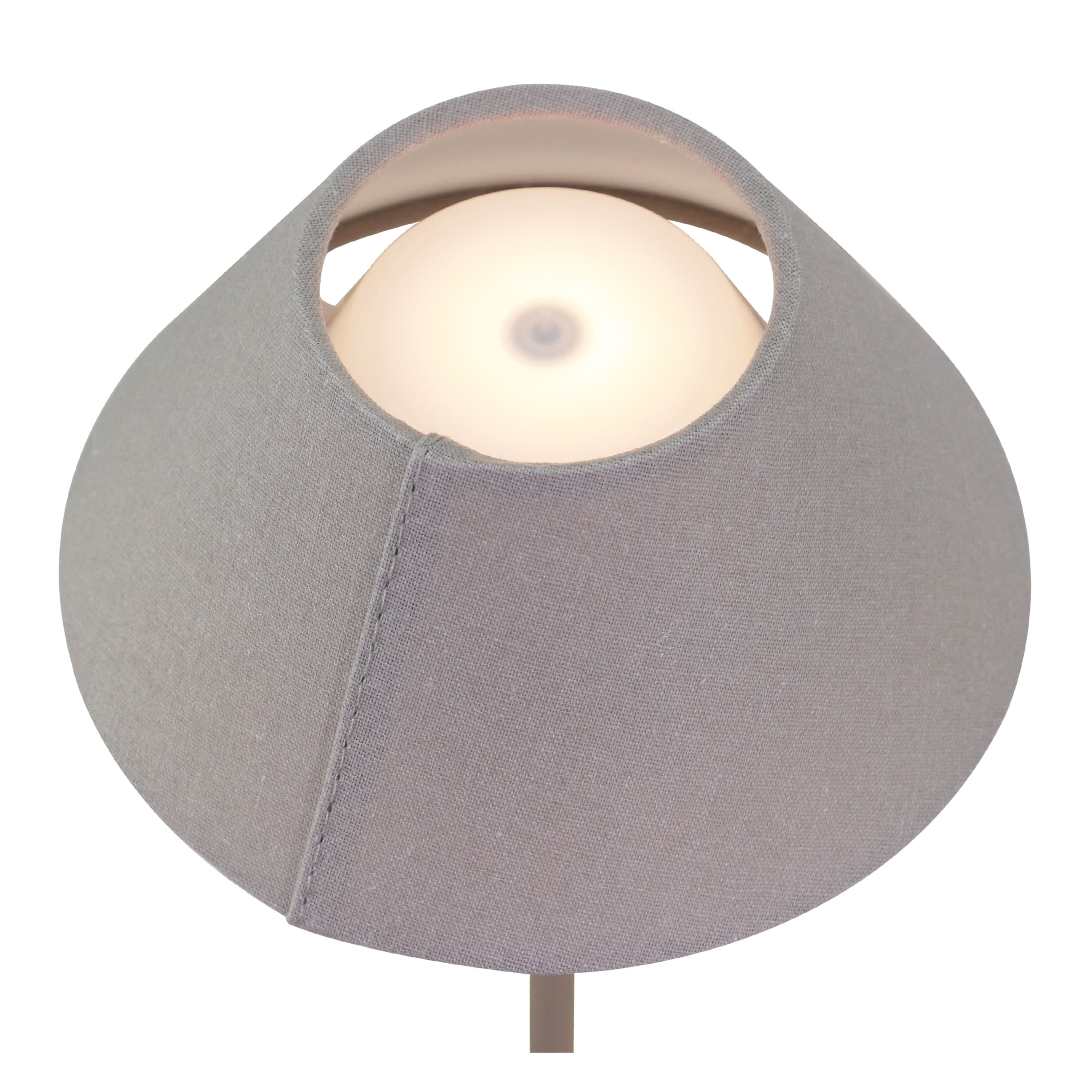 Teya Portable Table Lamp Warm Grey 26cm