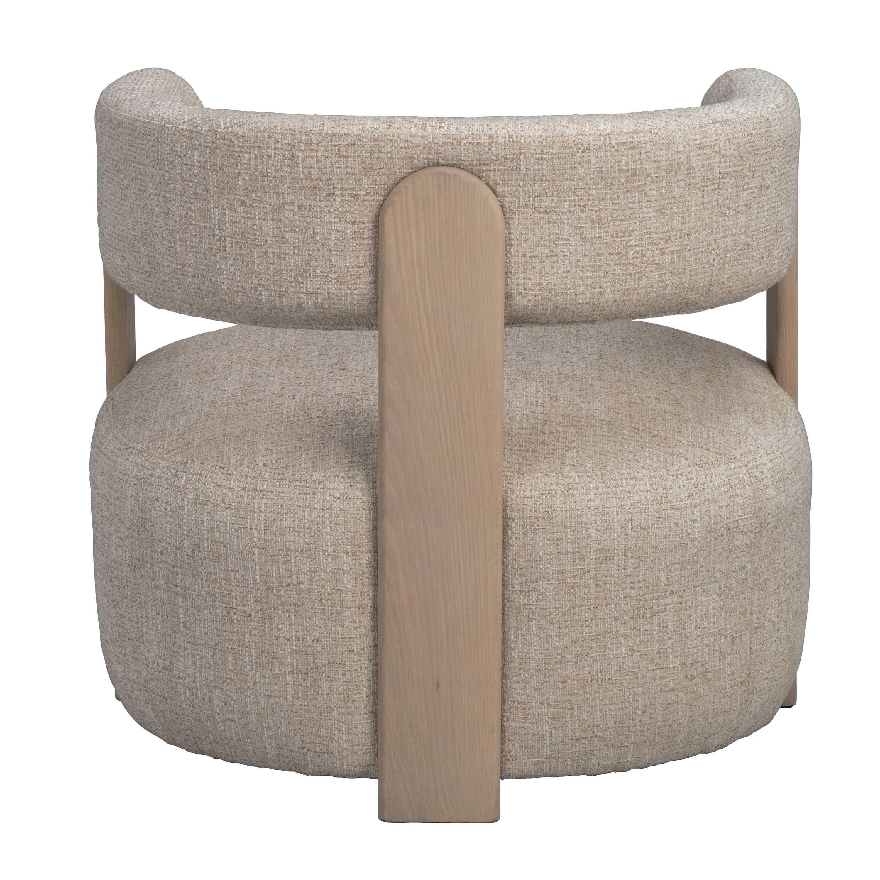 Jenison Loungesessel Hellbeige/Weißpigmentiert