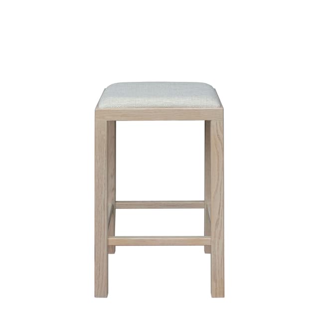 Claudia Bar Stool White Oiled Oak/White