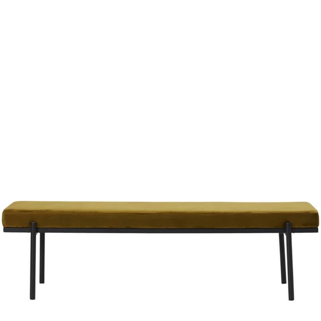 Lao Bank Samt Dunkeloliv 160cm