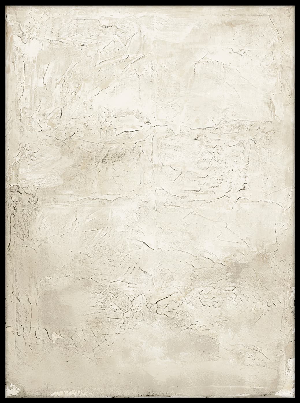Simple Wohnen 3 Bild mit schwarzem Rahmen 90x120cm