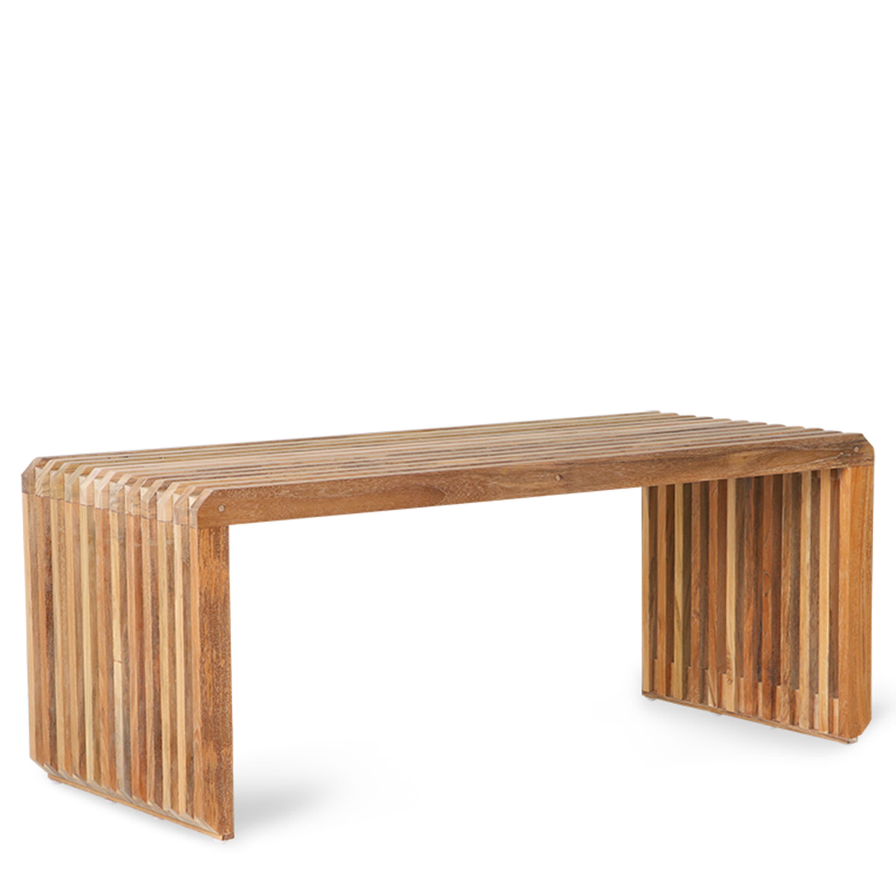 Slatted Bench Teak 96cm