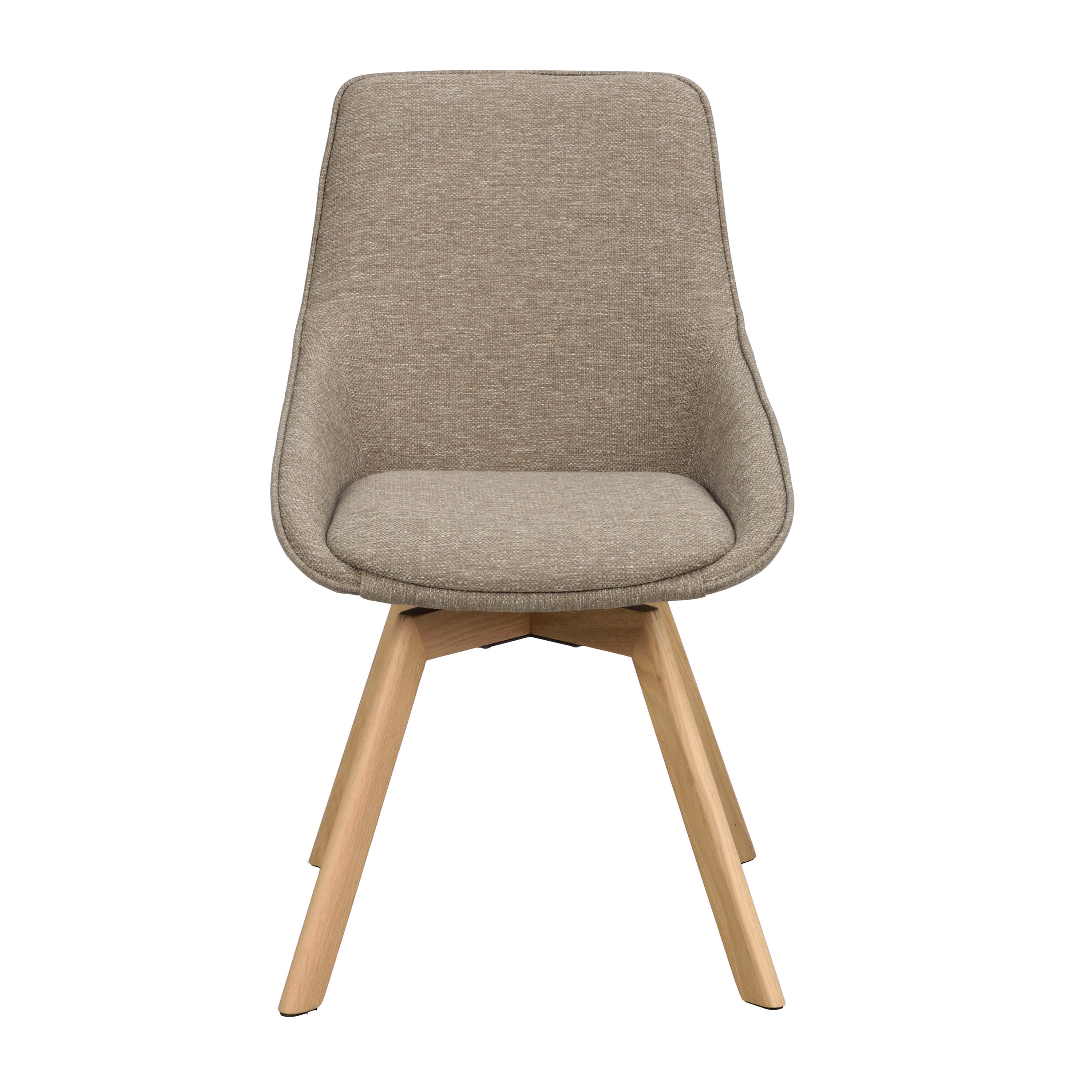 Alison Esszimmerstuhl Dunkelbeige/Eiche